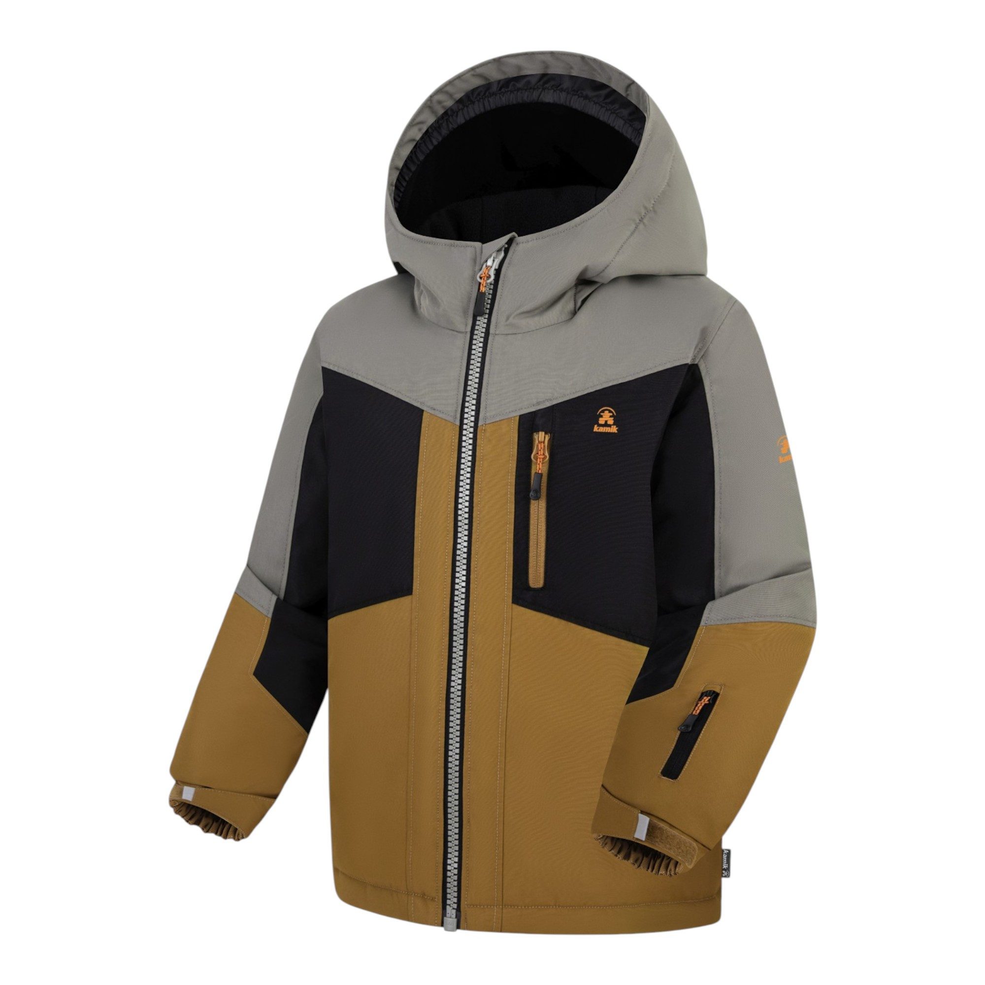 Kamik Winterjacke Duke (wind- und wasserdicht, reflektierend) braun Jungen – Bild 4 von 5