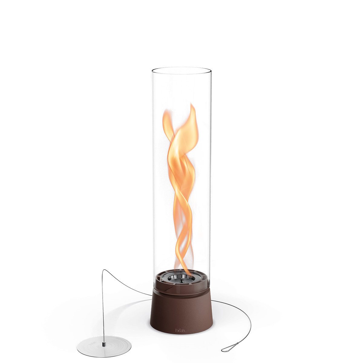 höfats Tischfeuer SPIN air (Packung, rauchfreie Tischfeuerstelle für Indoor und Outdoor), Feuerschale mit Flammenwirbel für Tischdeko, wärmende Feuersäule