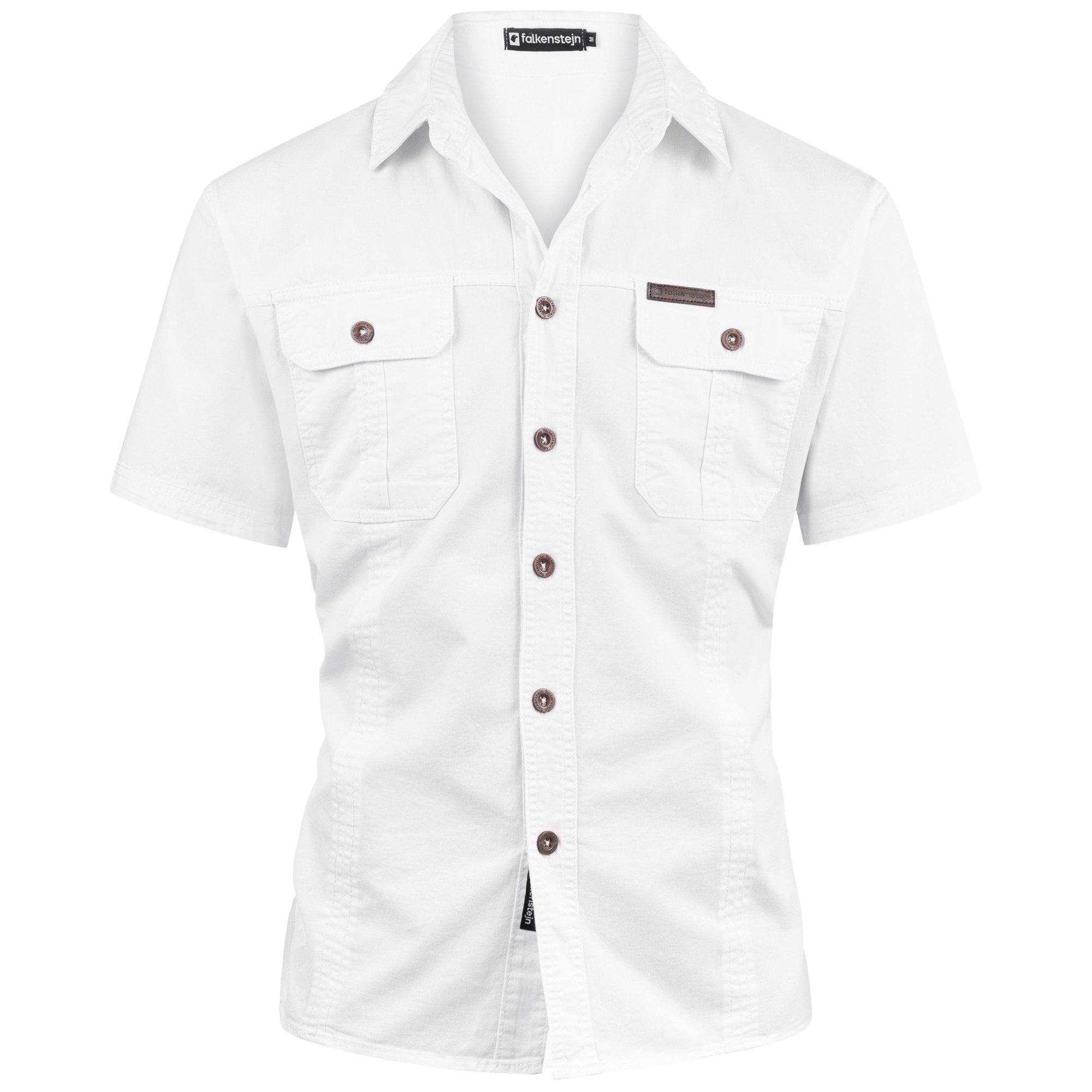 FALKENSTEJN Kurzarmhemd FALKENSTEJN Herren-Kurzarmhemd aus 100% Baumwolle a günstig online kaufen