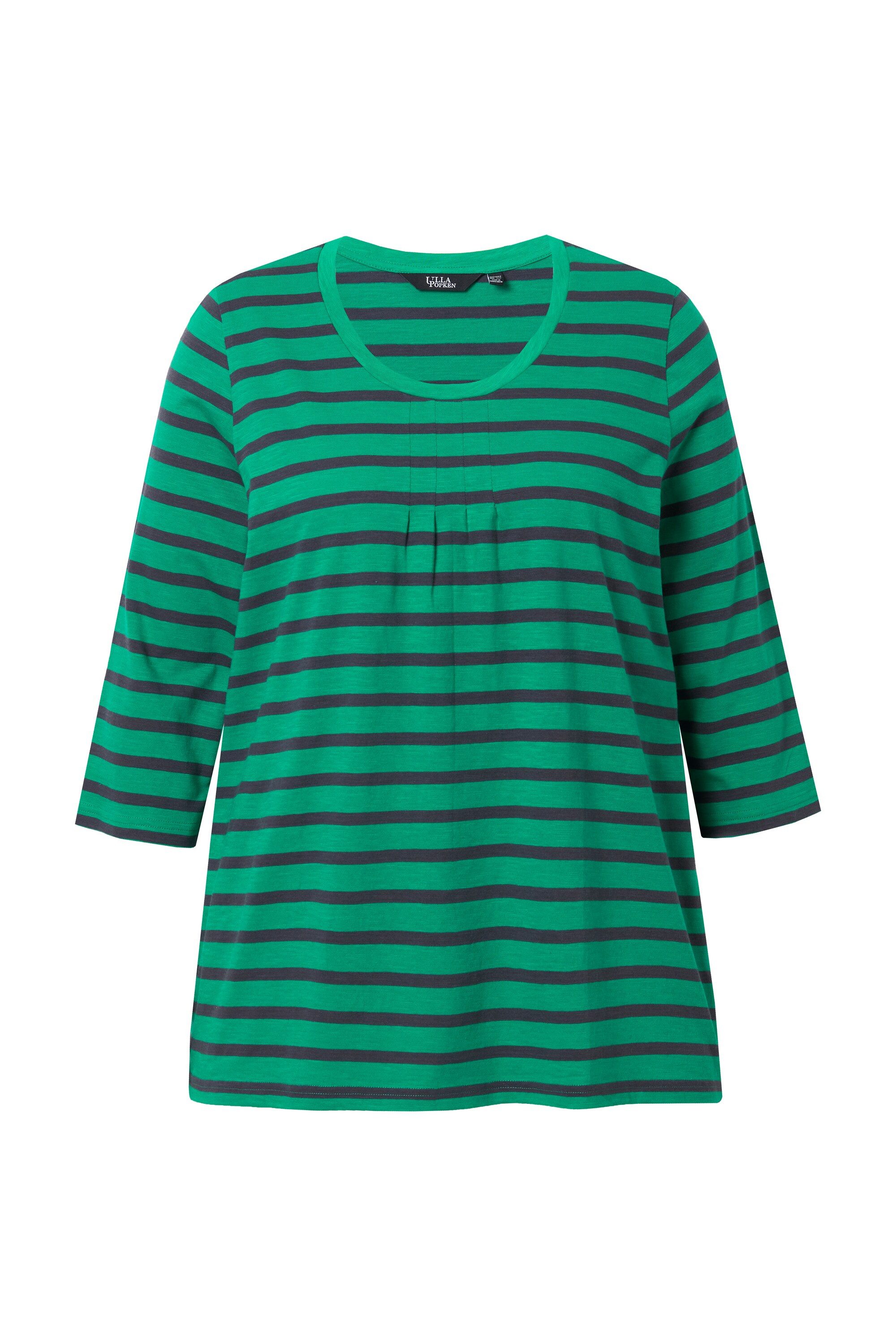 Ulla Popken T-Shirt Shirt Ringel A-Linie günstig online kaufen