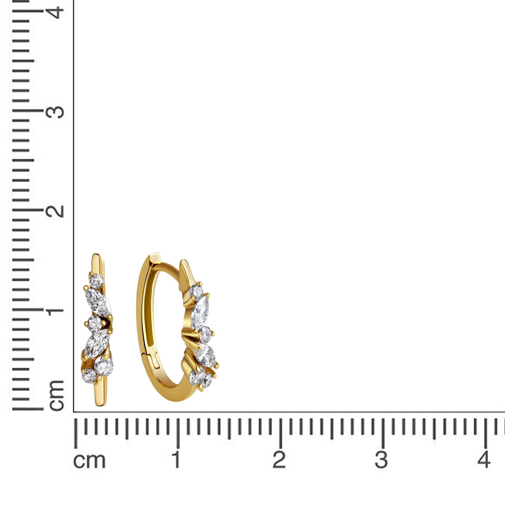 CELESTA Paar Creolen 375 Gold Zirkonia günstig online kaufen
