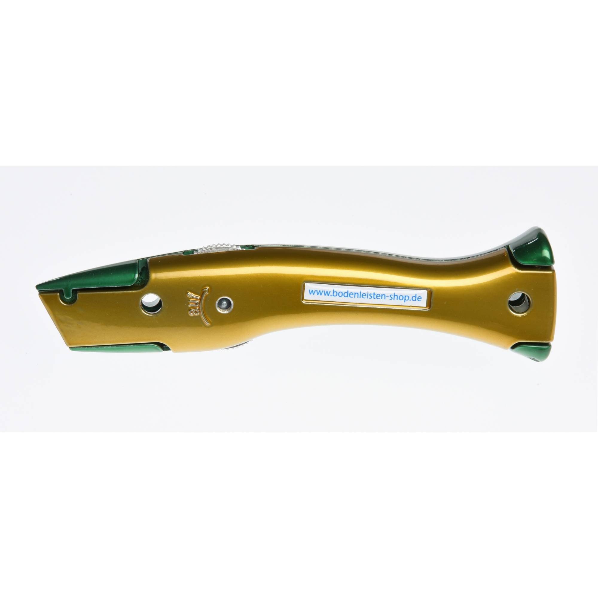 Delphin Cutter Delphin®-03 Style-Edition Universalmesser Cuttermesser Candy Gold Grün 