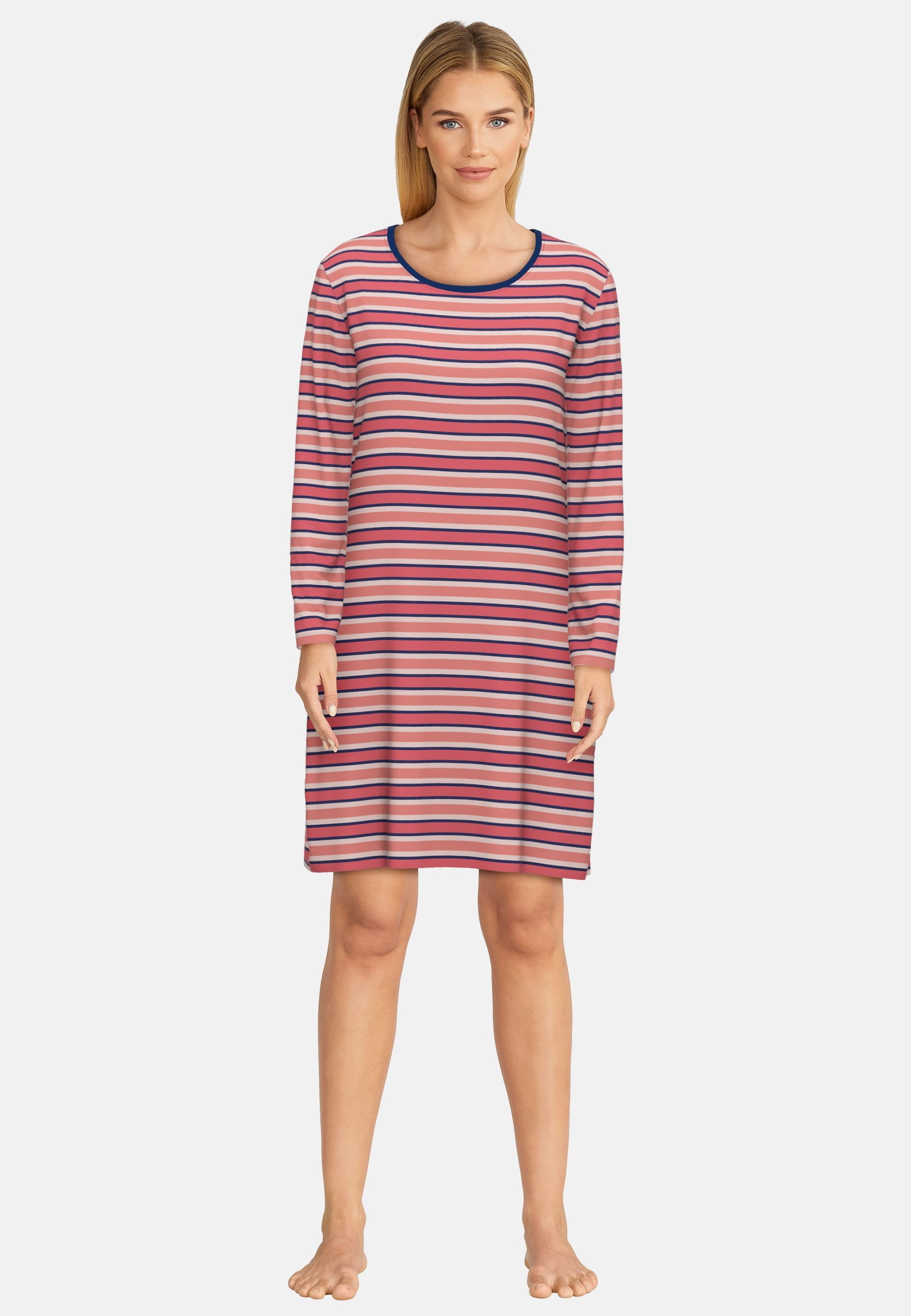 GÖTZBURG Nachthemd GÖTZBURG Damen Nachthemd rot quergestreift (1-tlg) günstig online kaufen