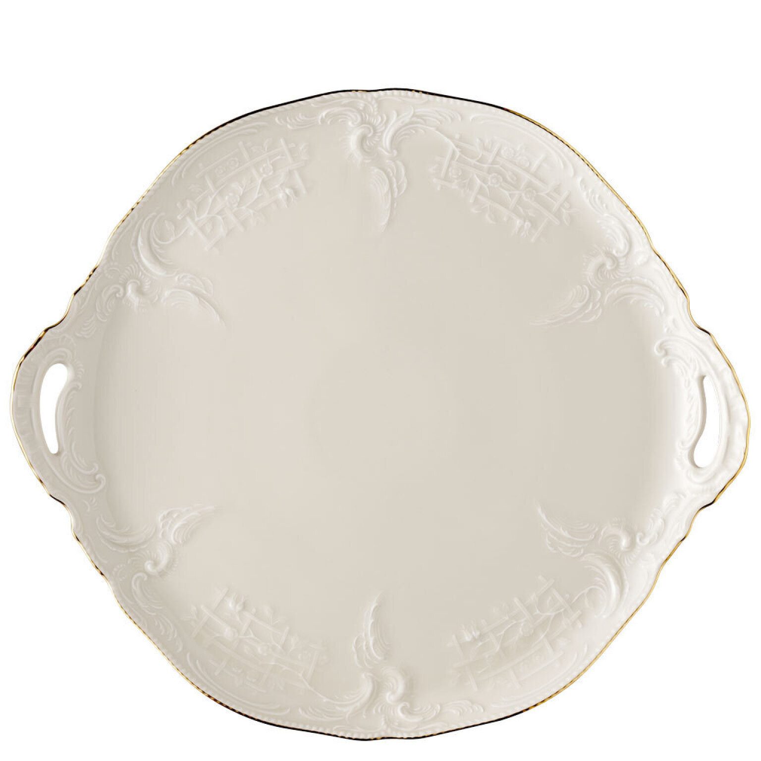 Rosenthal Tortenplatte Rosenthal Sanssouci Elfenbein Torten- & Kuchenplatte, Porzellan, Porzellan