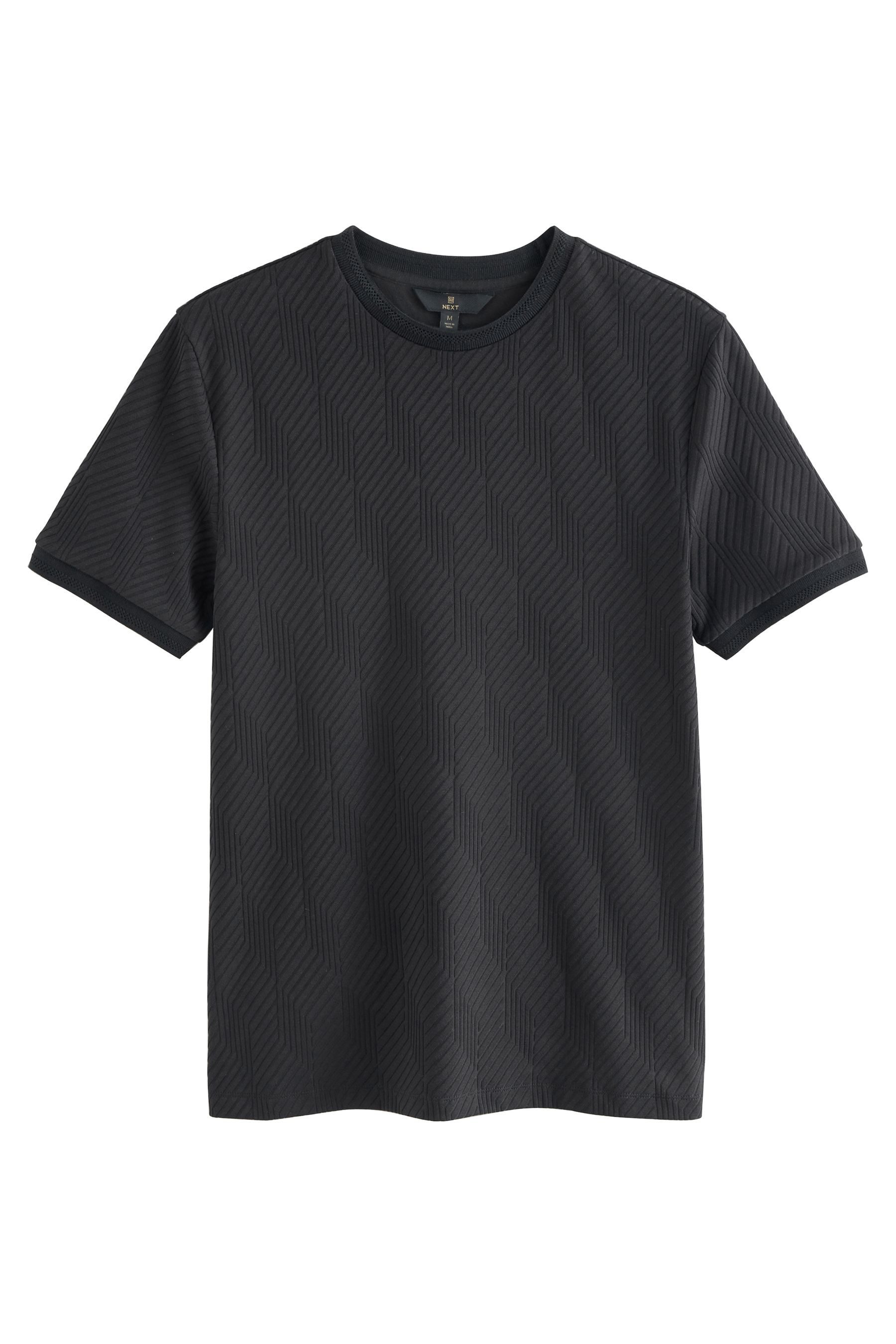 Next T-Shirt Elegantes strukturiertes Slim Fit günstig online kaufen