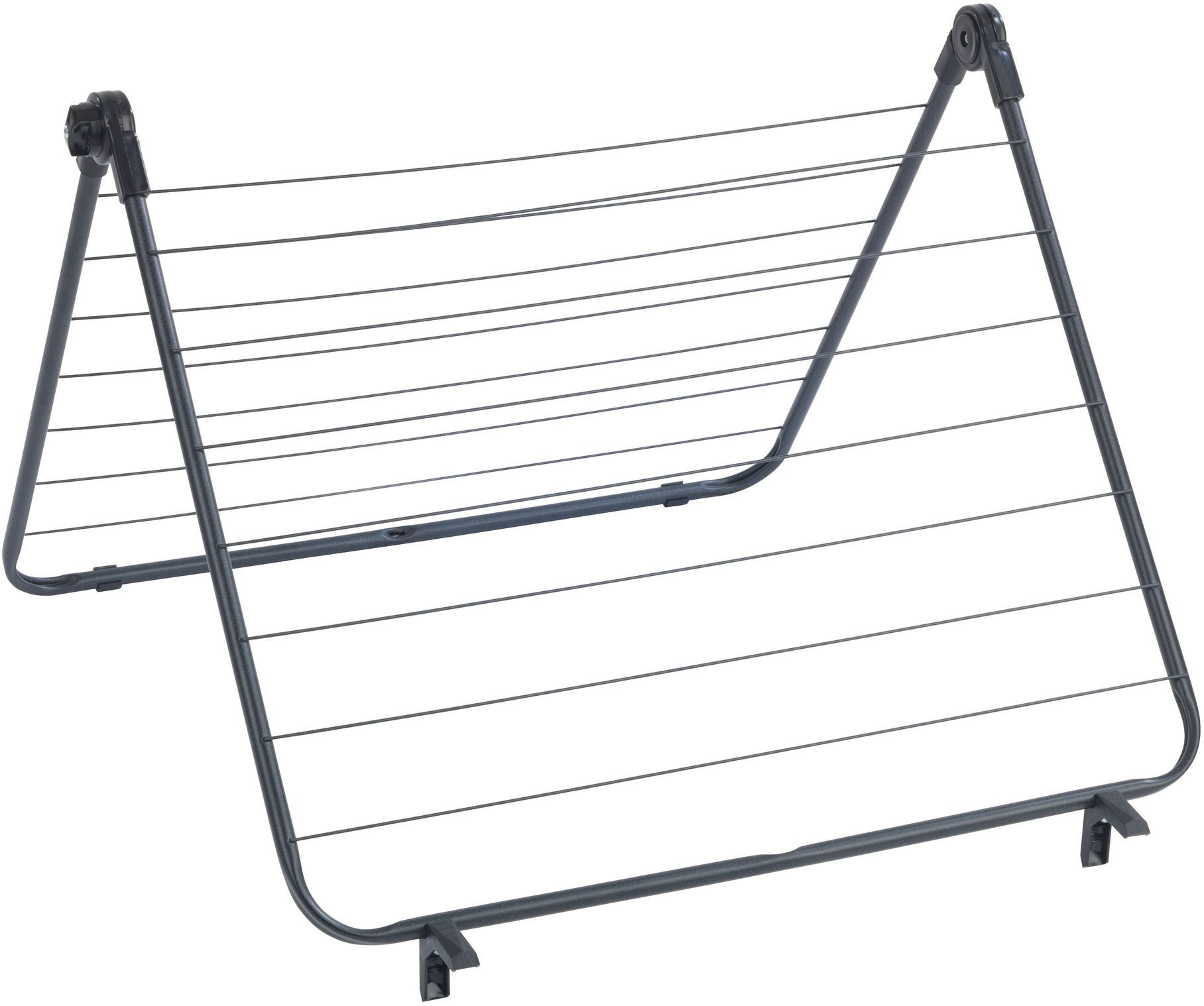 WENKO Badewannen-Wäscheständer Modell Champion, Wäschetrockner für Wanne, Balkon oder Dusche, 9 m Trockenlänge