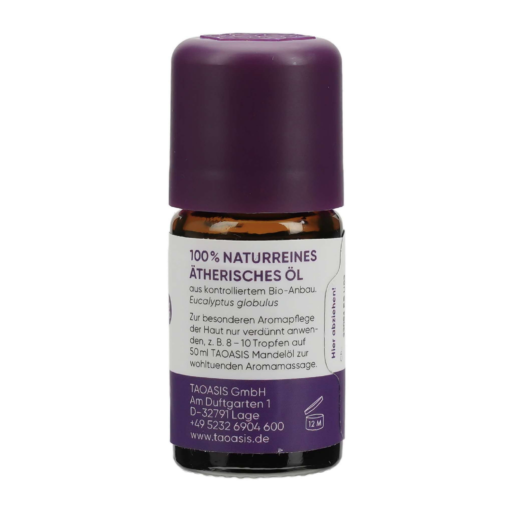 TAOASIS GmbH Natur Duft Manufaktur Duftöl TAOASIS EUKALYPTUS ÖL Bio 5ml PZN 04354002
