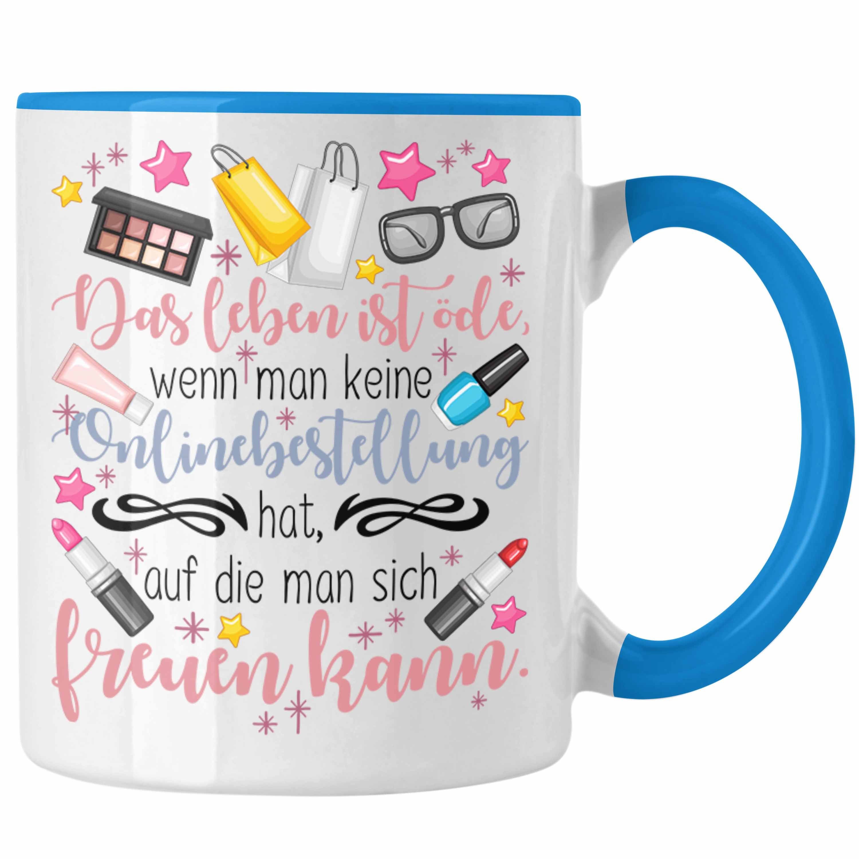 Trendation Tasse Online Bestellen Shoppen Tasse Geschenk für Frauen Mutter Ehefrau Koll Blau