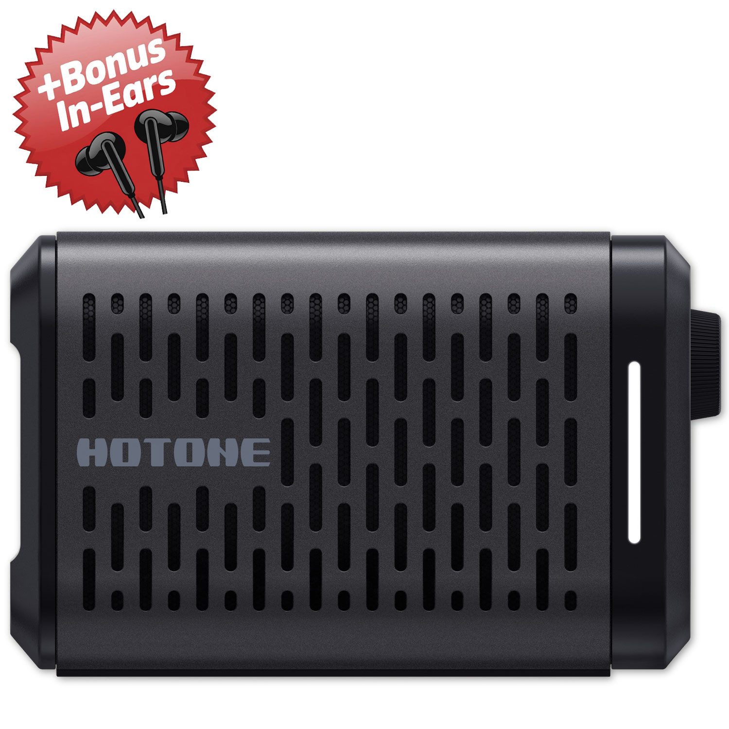 Hotone Hotone Gitarren-Verstärker AP-5BK Pulze Mini + Bonus In-Ear Kopfhörer Verstärker (Anzahl Kanäle: 1, 5 W, Kompakter Modeling-Verstärker)