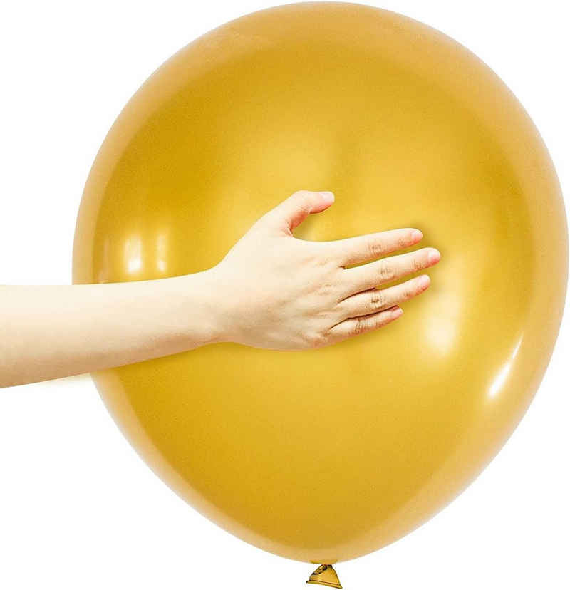 Matissa & Dad Riesenluftballon 20er Pack 45 cm Latex Luftballons für allgemeine Partydekoration, Durchmesser: 45 cm