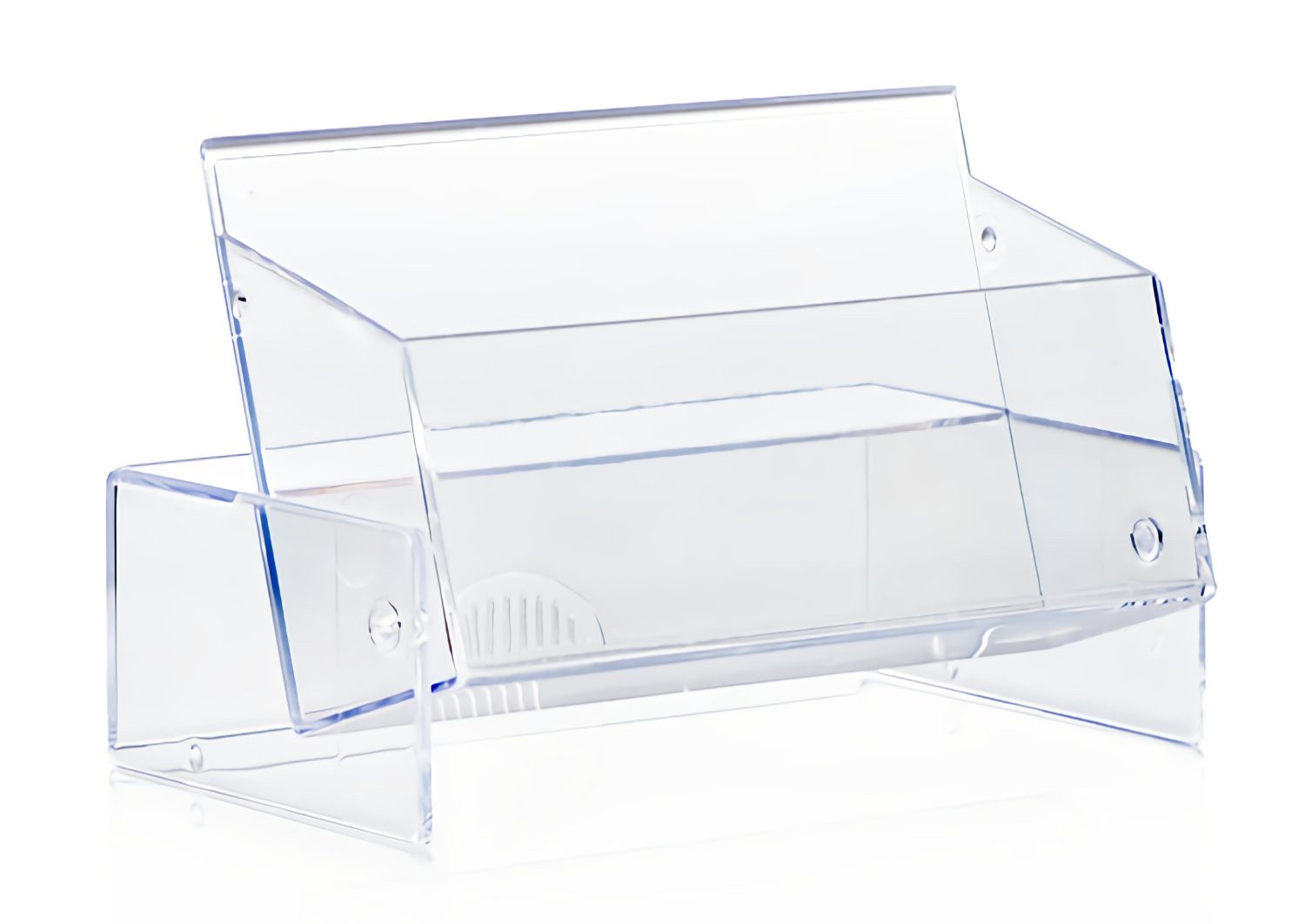 LYSCO Visitenkartenhülle Visitenkartenboxen geschützte Aufbewahrung freie Sicht auf die Karten, Tischständer Kartenspender Bonuskartenkartenbox Aufbewahrungsbox