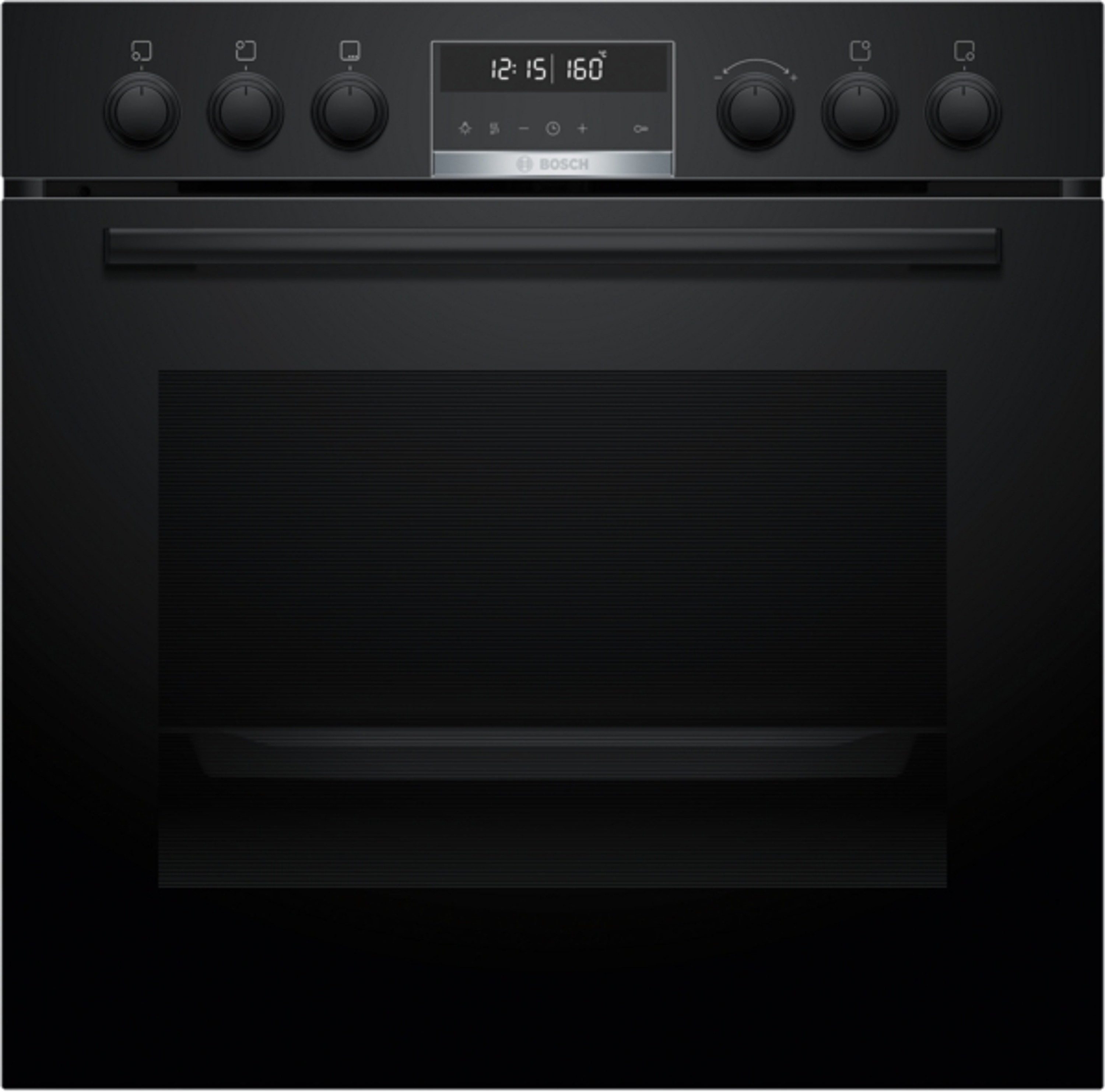 BOSCH Induktions Herd-Set HEG578BB4 + NXX675CB5E, mit nachrüstbar, Autostart, Halogen-Innenbeleuchtung, Restwärmeanzeige