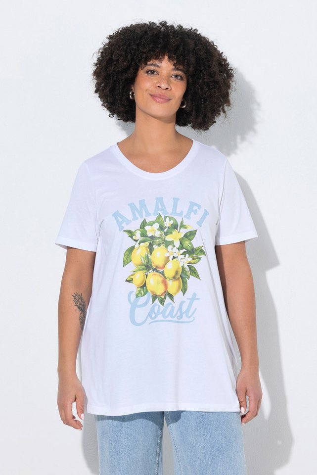 Angel of Style T-Shirt T-Shirt A-Linie Amalfi Zitronen-Motiv Halbarm