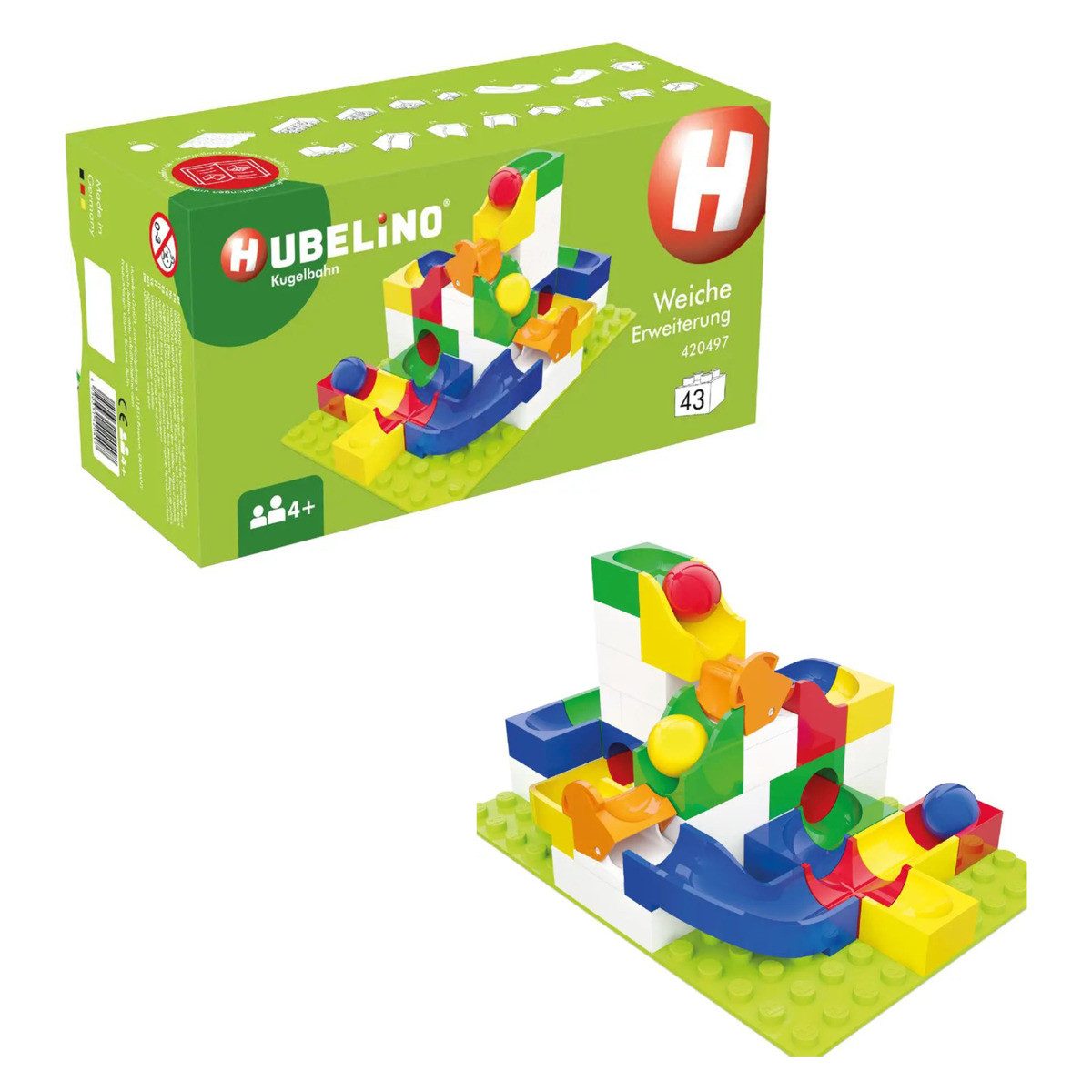 Hubelino Freizeittasche Hubelino Kugelbahn Weiche Erweiterung 43 Teile