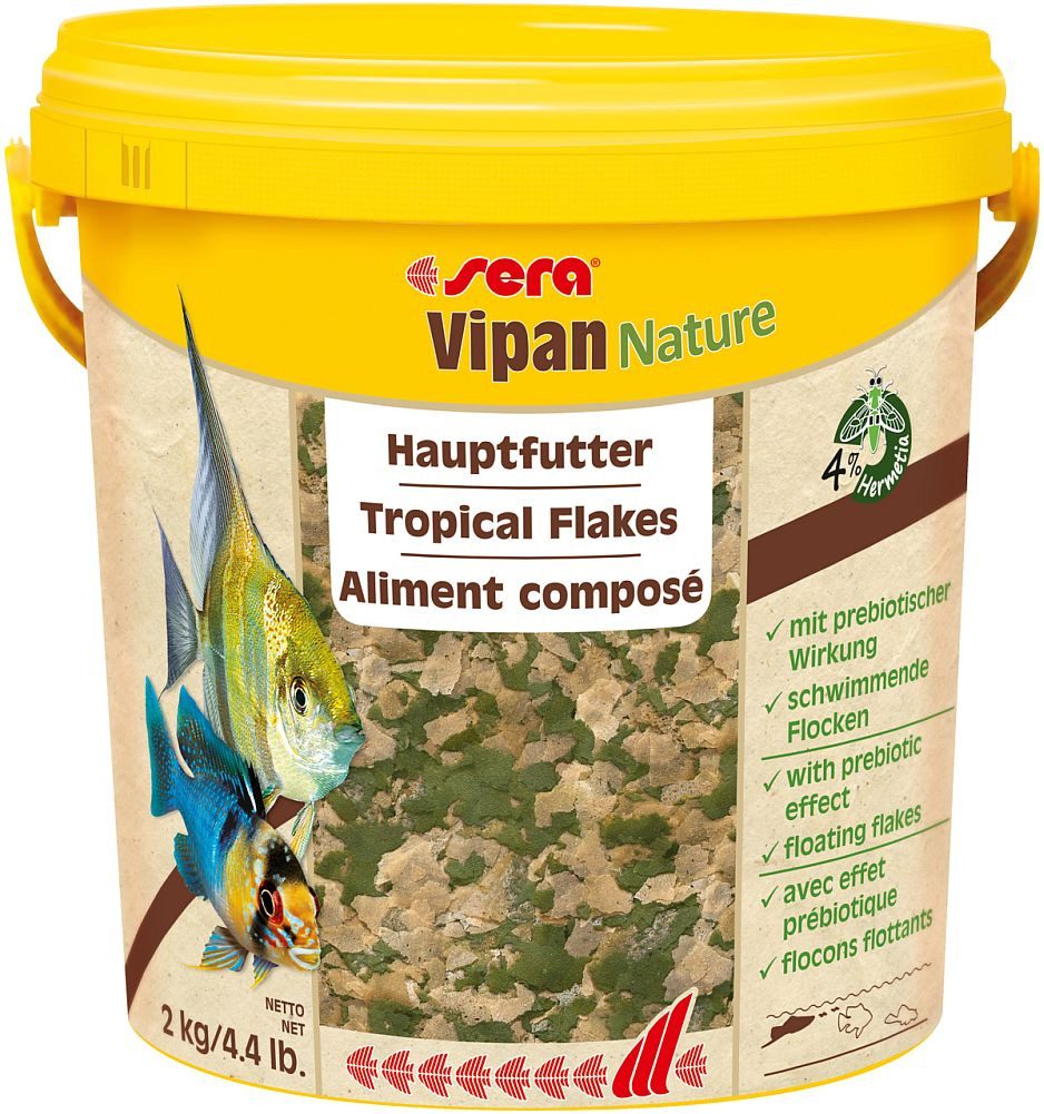 Aquariendeko sera Vipan Nature Großflocke 21 Liter