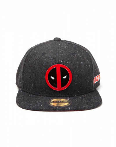 DIFUZED Snapback Cap Marvel - Deadpool Metal Logo Snapback