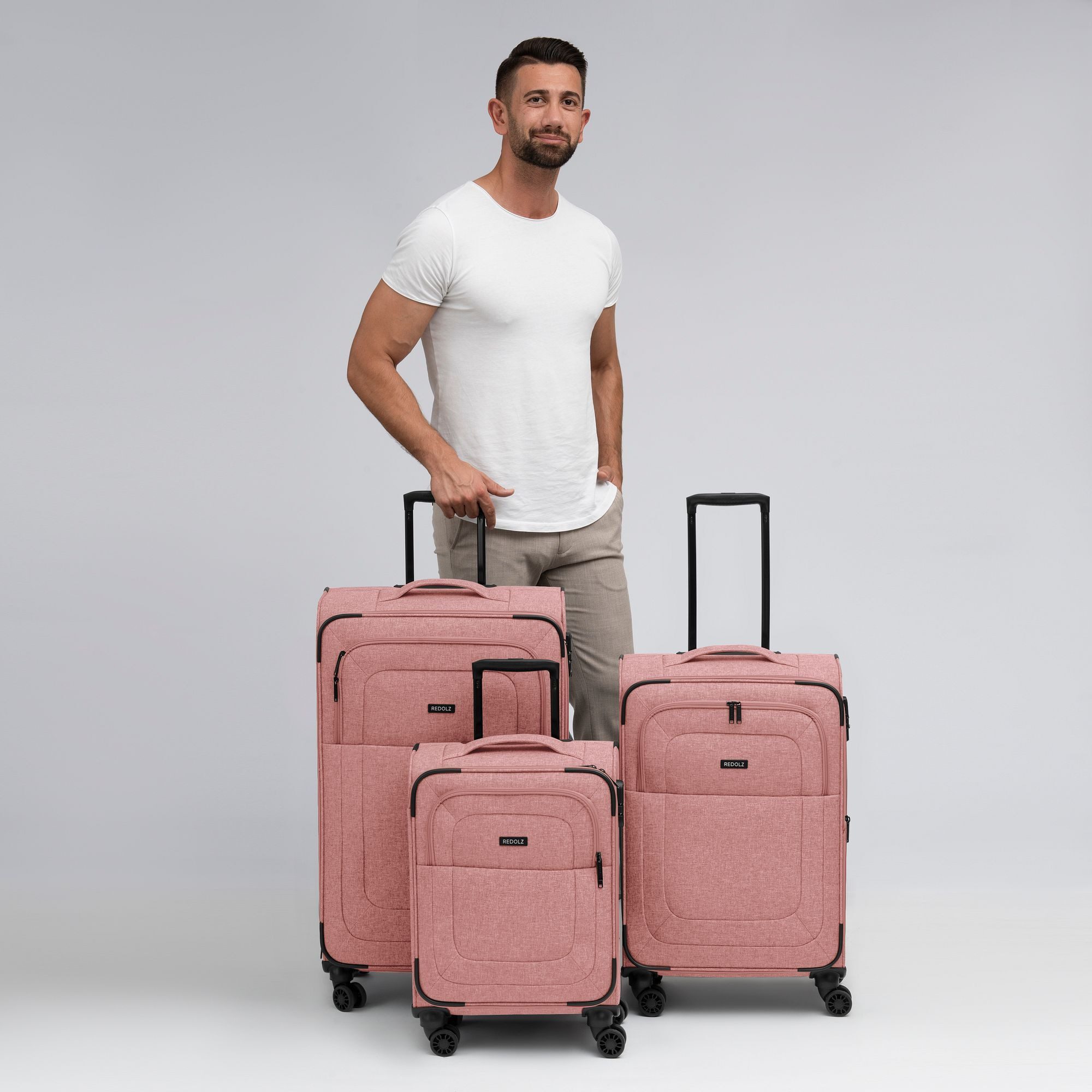 Redolz Trolleyset Essentials 12, 4 Rollen, (3-teilig, 3 tlg), Polyester