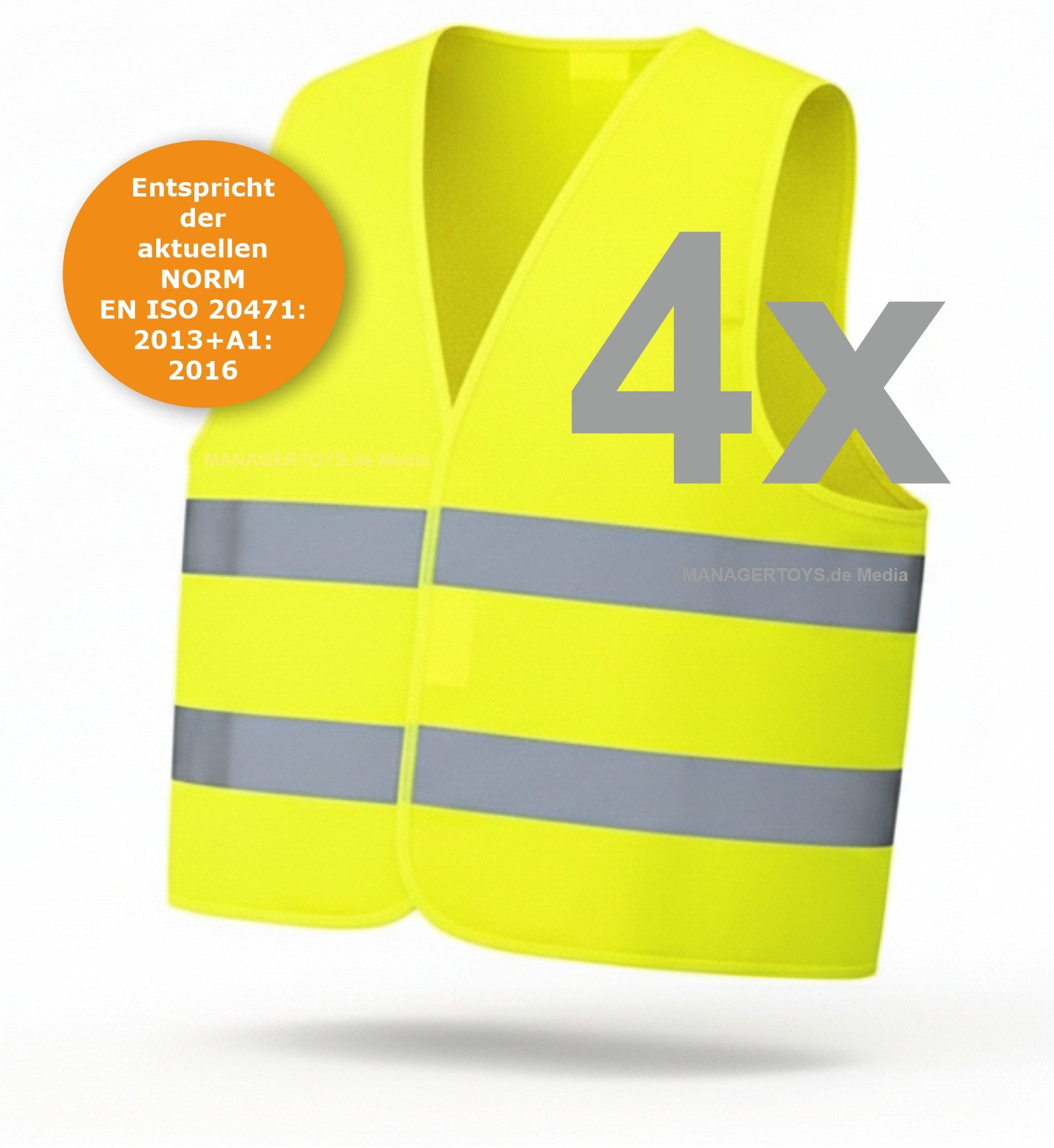 Petex Warnweste Vier Pannenwesten AKTUELLE ISO NORM Sicherheitsweste 4x Unf günstig online kaufen