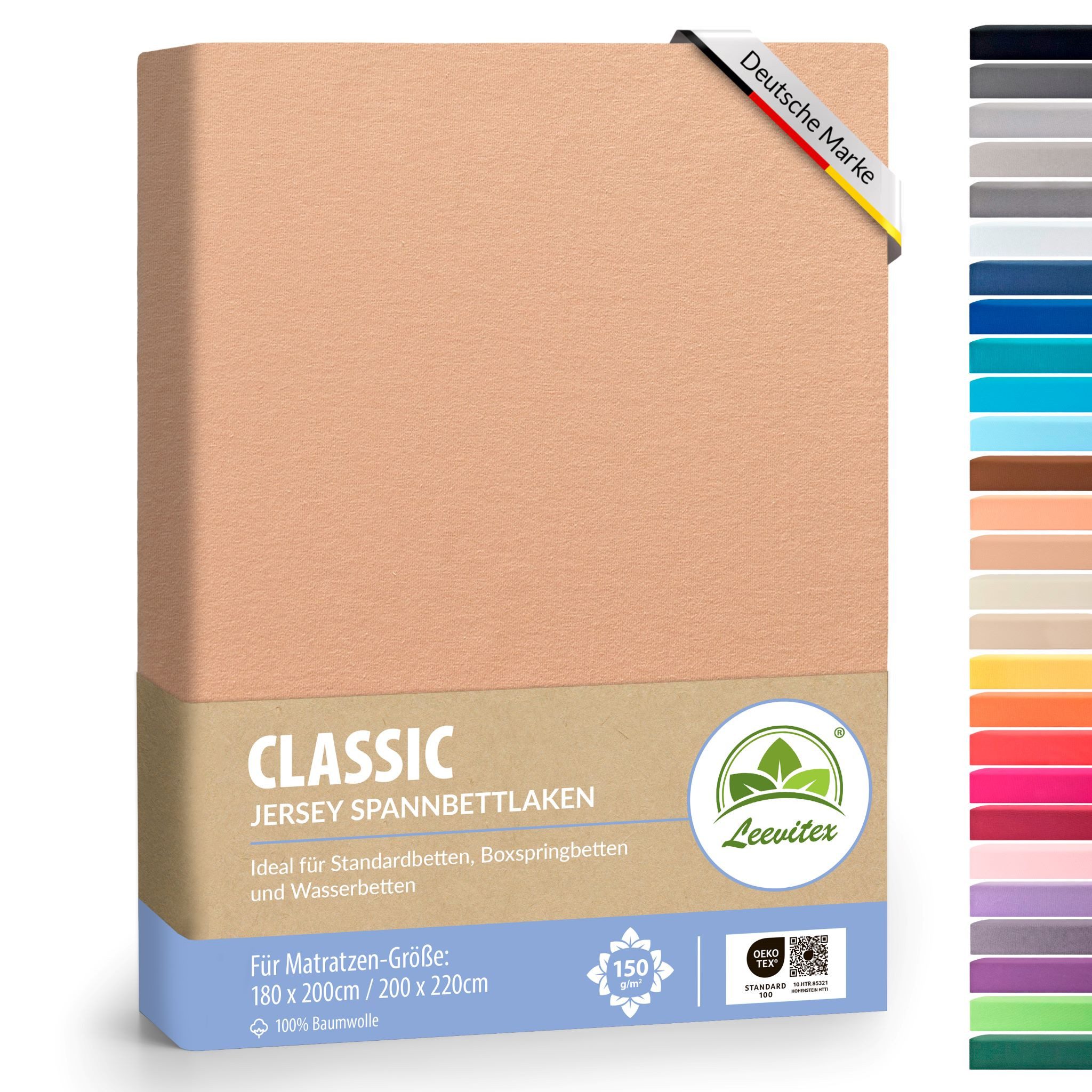 leevitex® Spannbettlaken Spannbettlaken Boxspringbett & Wasserbett Spannbet günstig online kaufen
