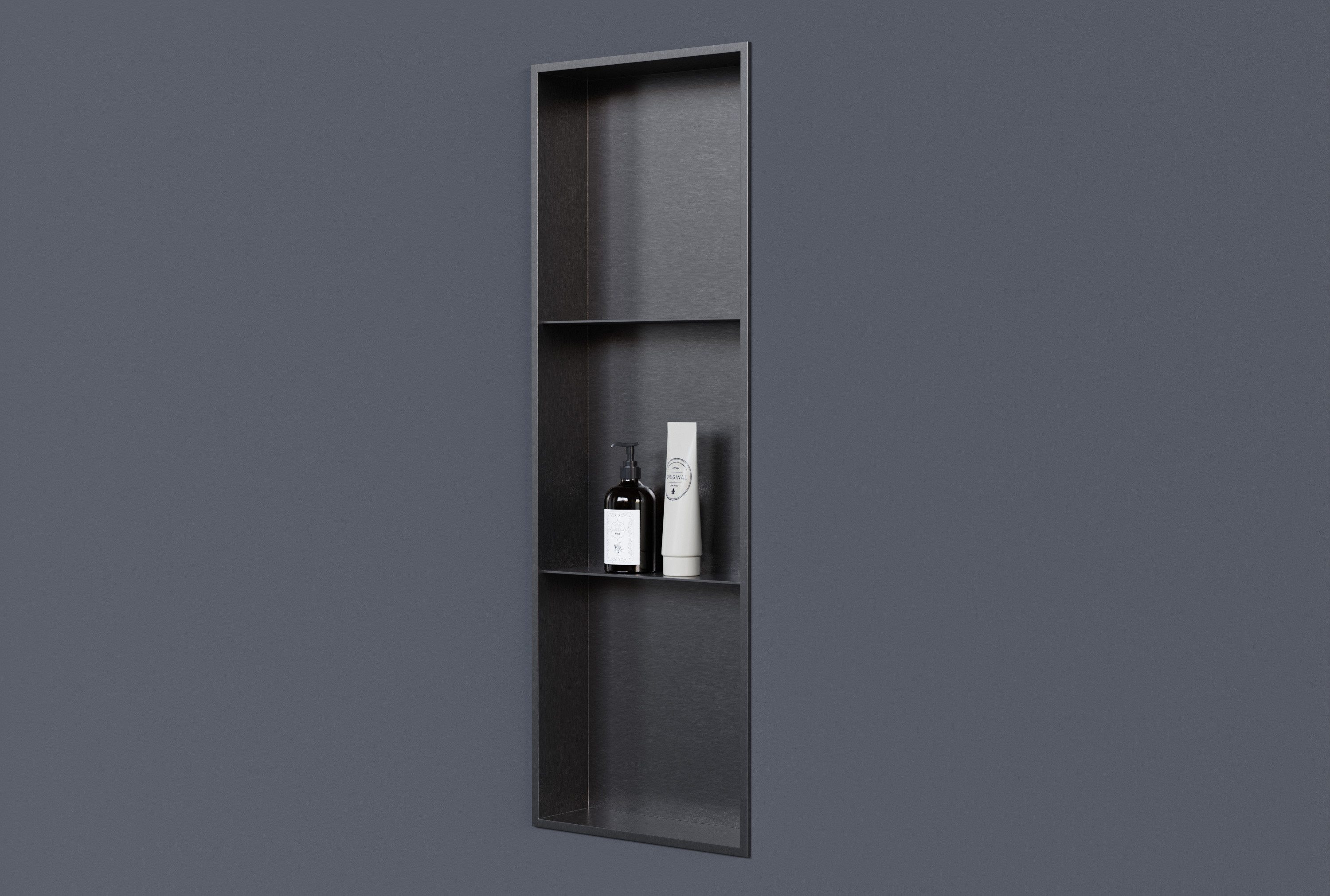 Bernstein Ablageelement NT309010X mit Rand, Gerahmte Wandeinbaunische; senkrecht und waagerecht montierbar