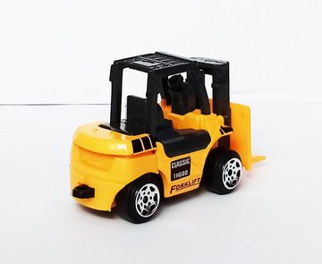 Toi-Toys Modellauto LKW + Gabelstapler mit Rüchzug Modellauto 56 (LKW mit Gabelstapler), Modell Laster Truck Spielzeugauto Spielzeug