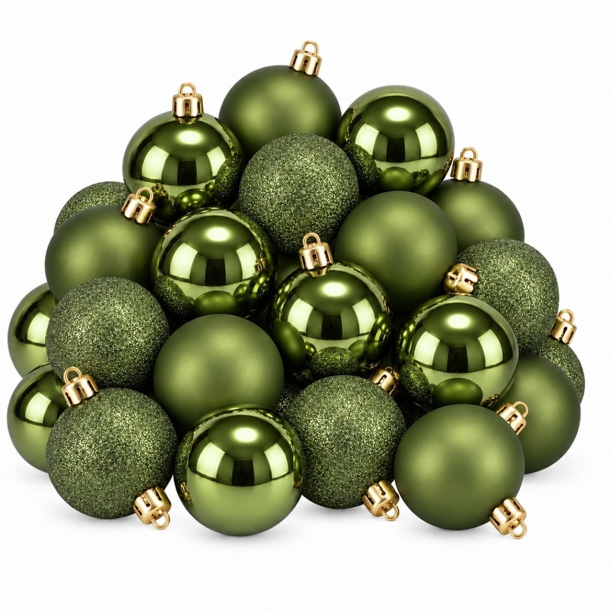 Dunkelgrüne Weihnachtskugeln » Dunkelgrüne Christbaumkugeln
