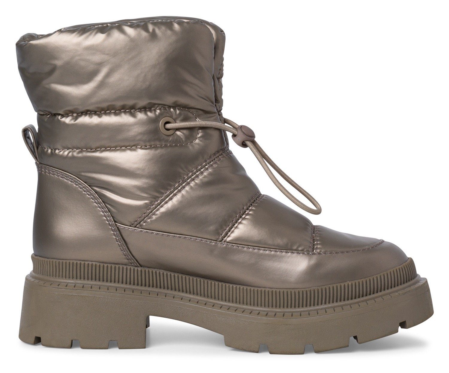 Schaft mit wattiertem Winterboots Tamaris platinfarben