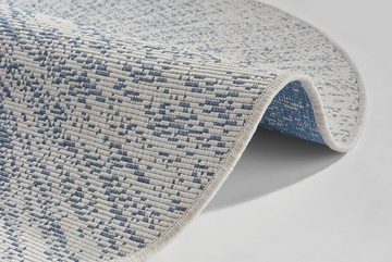 Teppich Aura, freundin Home Collection, rund, Höhe: 5 mm, In-und Outdoor geeignet, Strapazierfähig und pflegeleicht, Flachgewebe