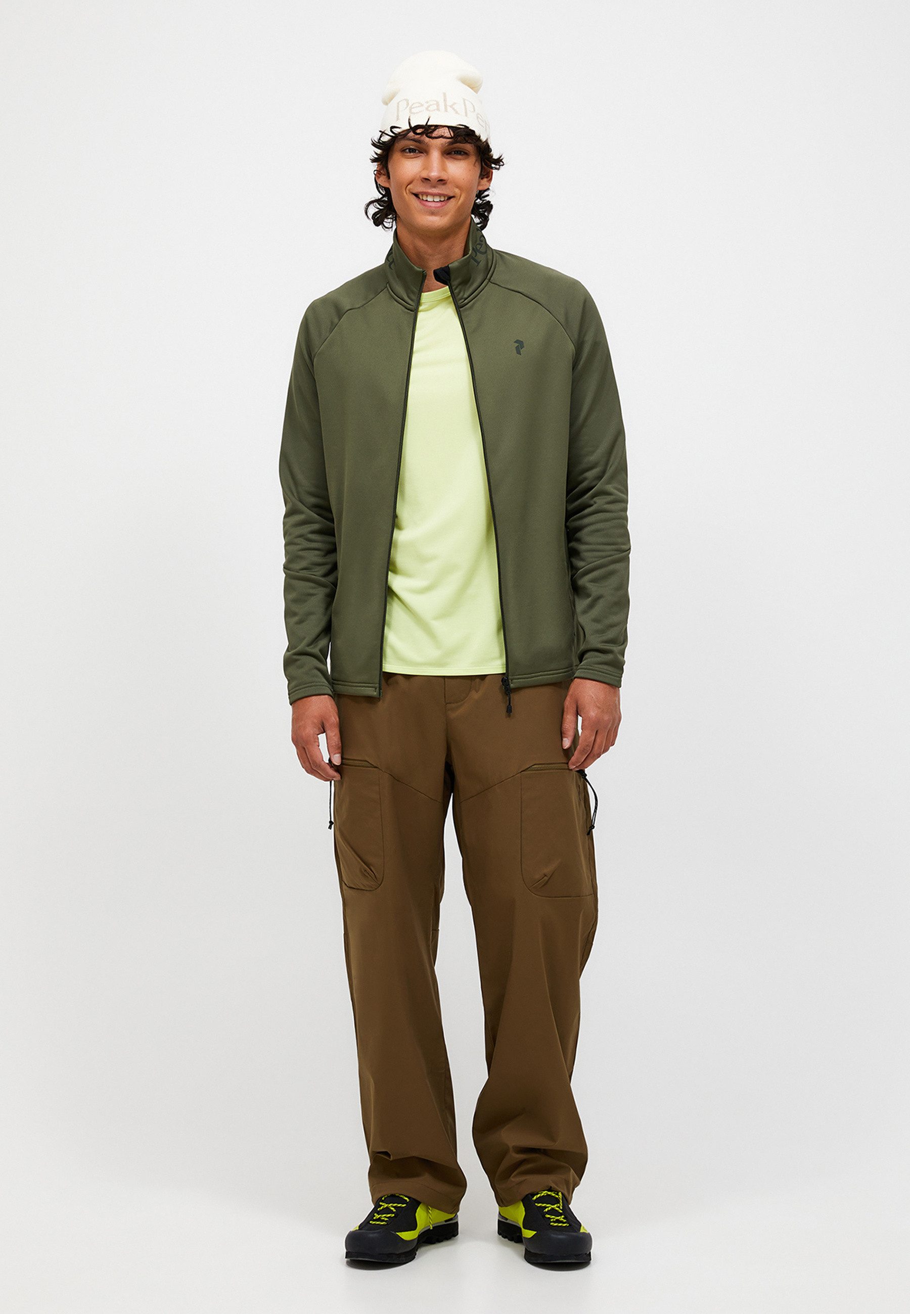 Peak Performance Fleecejacke M Rider Essentials Midlayer Zip Jacket mit sportivem Design