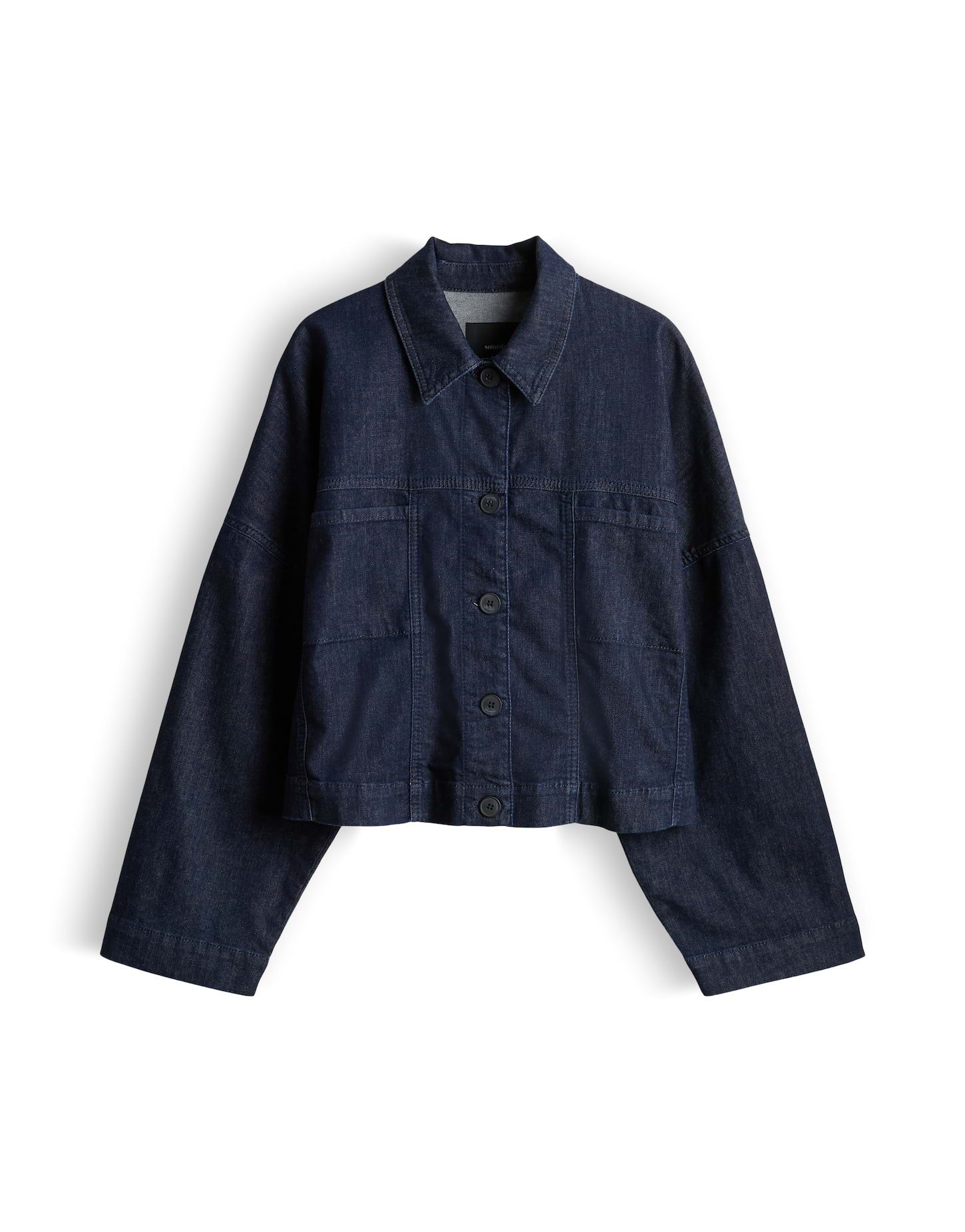 someday Jeansblazer aus BCI Cotton Mix Loose Fit Elastische Qualität für hohen Tragekomfort