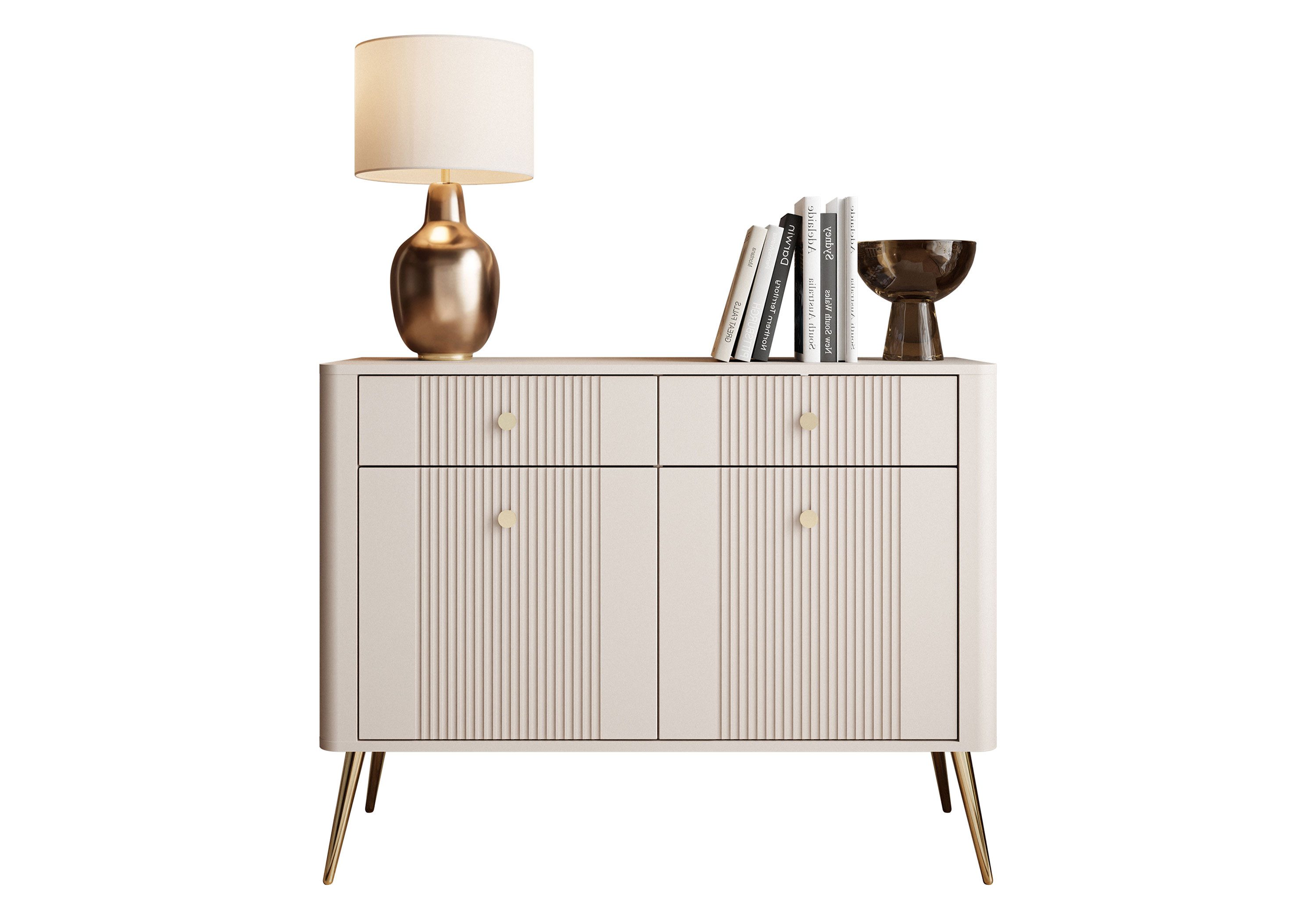 Lookway Kommode ELYSIA KASCHMIR 2D2S mit Schubladen, 115x39x89 cm