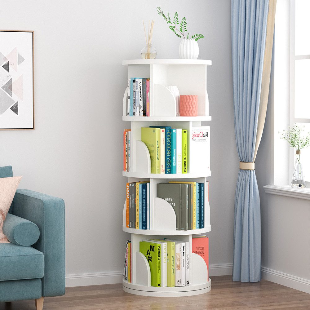 NUODWELL Bücherregal Drehbare Bücherregal, 2/3/4/5 Etagen günstig online kaufen
