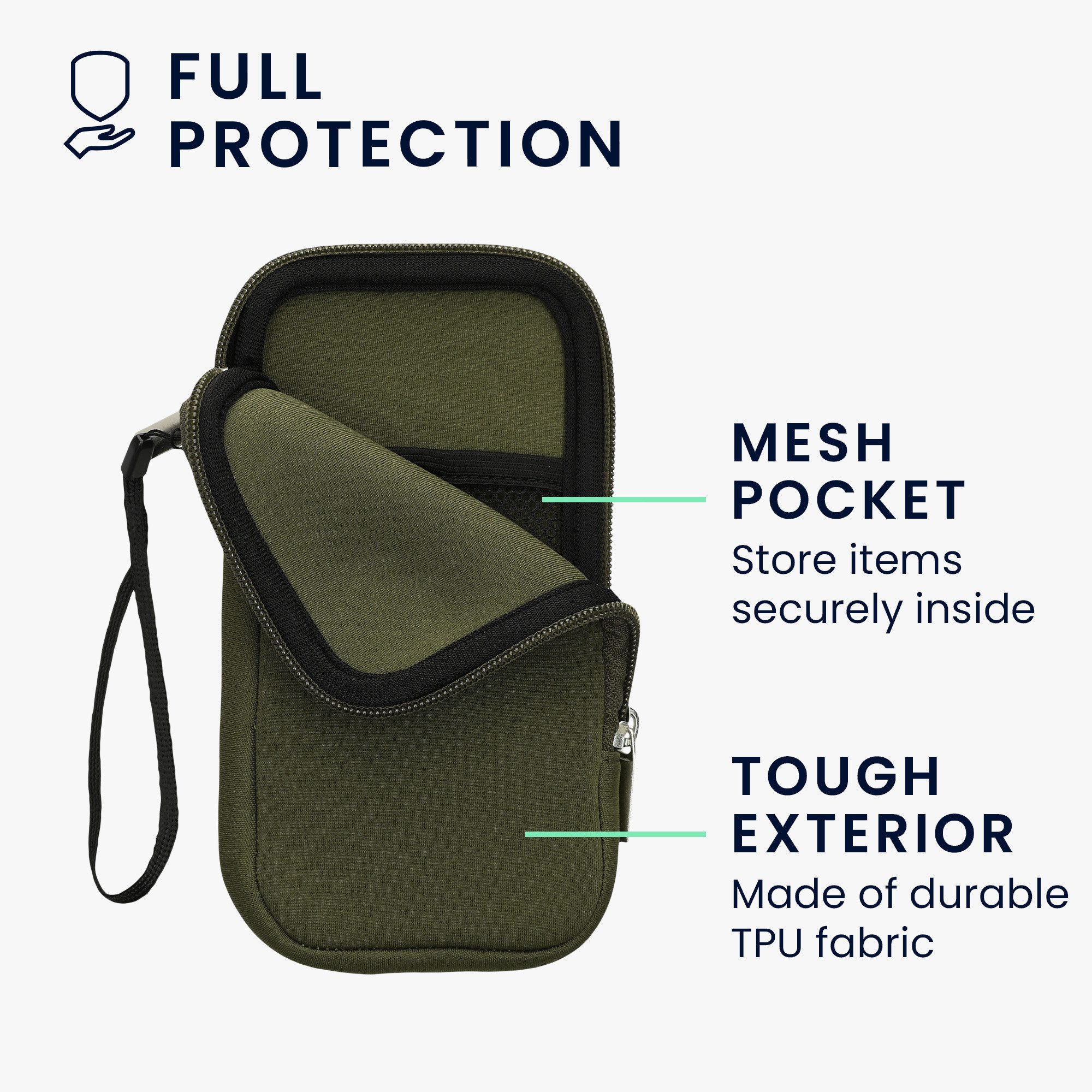 kwmobile Handytasche Handytasche für Smartphones XL - 6,7/6,8" (1-tlg), Neopren Handy Hülle - Handy Tasche Sleeve Pouch