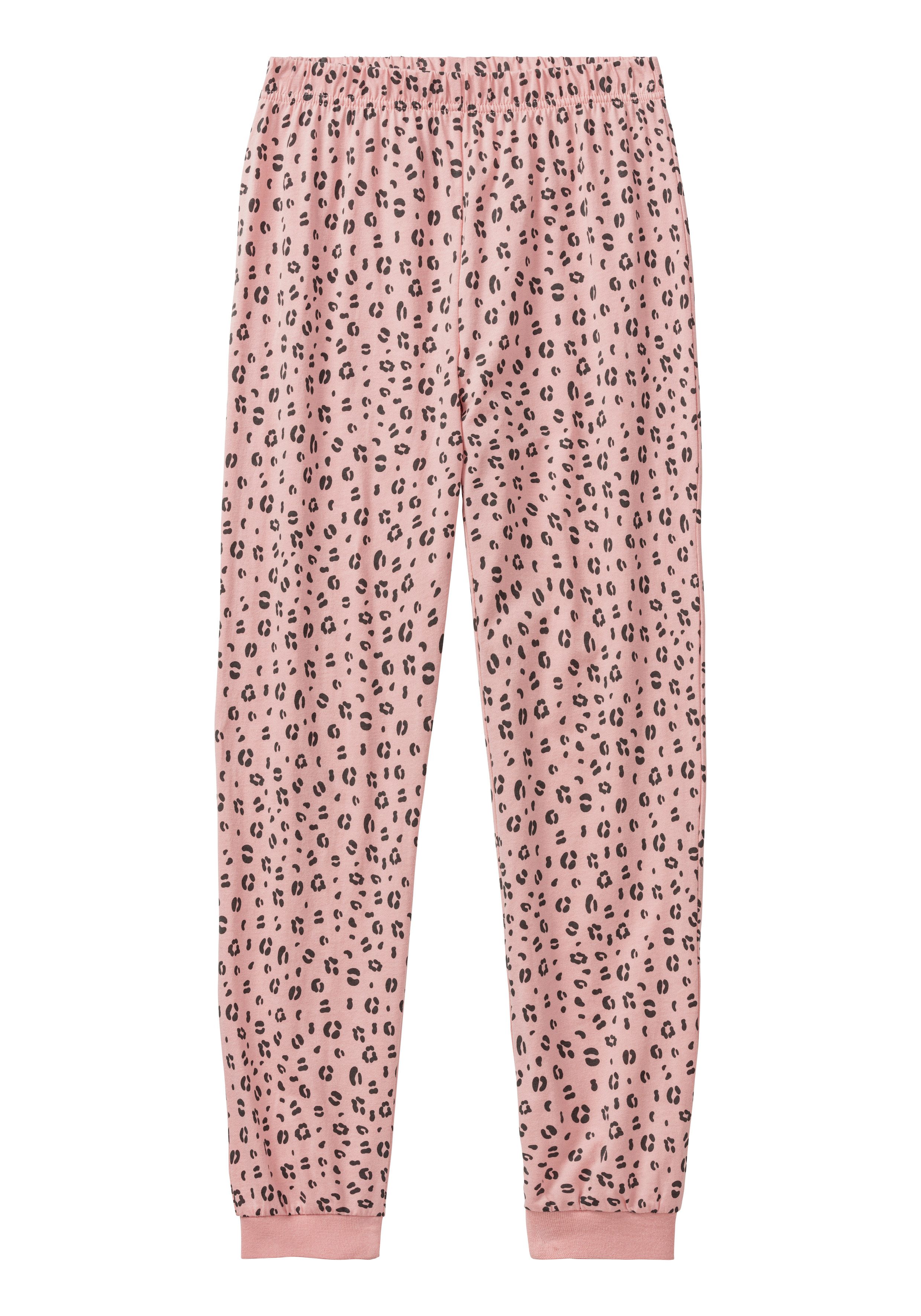 Buffalo Pyjama (2 tlg., 1 Stück) mit modischem Leo-Druck, weiche Baumwollqualität