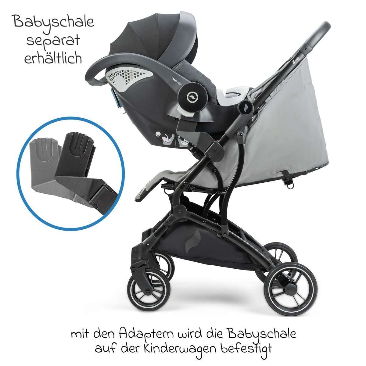 Osann Kinder-Buggy Boogy - Monster, Leichter Reisebuggy Sportwagen mit Liegefunktion & Zubehör bis 22 kg