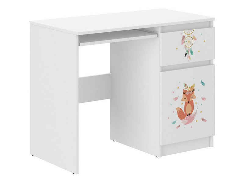 Mirjan24 Schreibtisch »Soniko N-33« (mit Schublade und Tür), mit märchenhaften Grafiken verziert, ohne Griffe