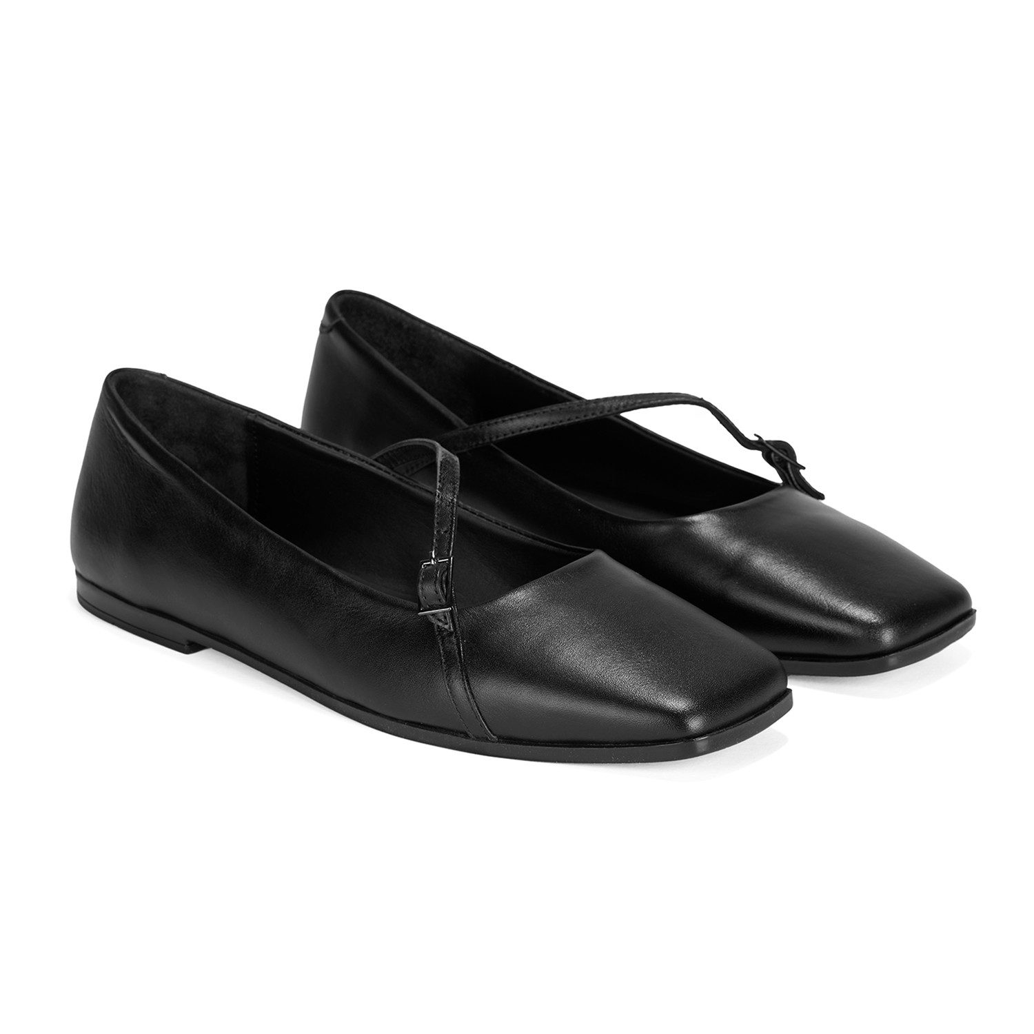 Desa Damen-Ballerinas aus Leder – Synthetiksohle, flacher Absatz, atmungsa günstig online kaufen