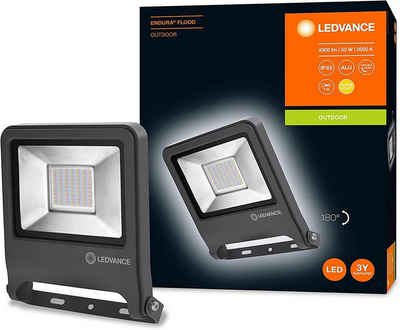 Ledvance Außen-Wandleuchte Ledvance LED Außenstrahler Fluter 50W 4500lm Fassadenstrahler ALU, LED fest integriert