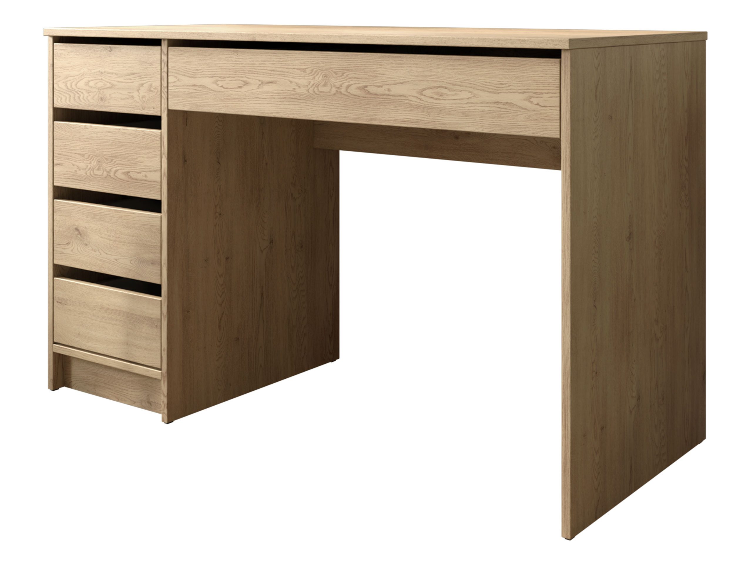 MIRJAN24 Schminktisch Ada (mit 5 Schubladen), Schreibtisch ist universell - Links / Rechts, Griffloses System