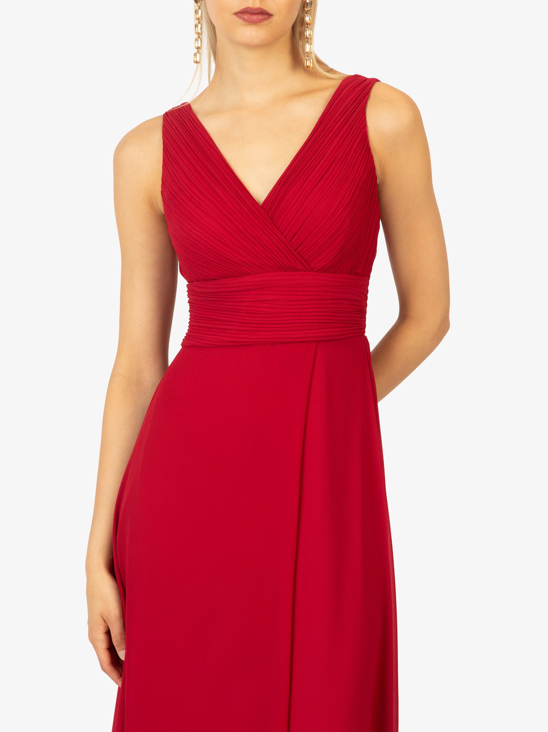 Kraimod Abendkleid mit V-ausschnitt vorne und Rückenausschnitt hinten