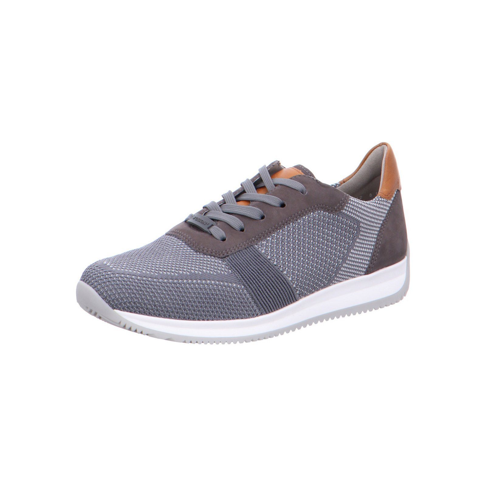 Ara Lisboa - Herren Schuhe Schnürschuh Sneaker Textil grau