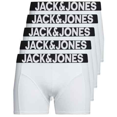 Jack & Jones Boxershorts Solid (5-St., 5er Pack) gute Passform durch elastische Baumwollqualität