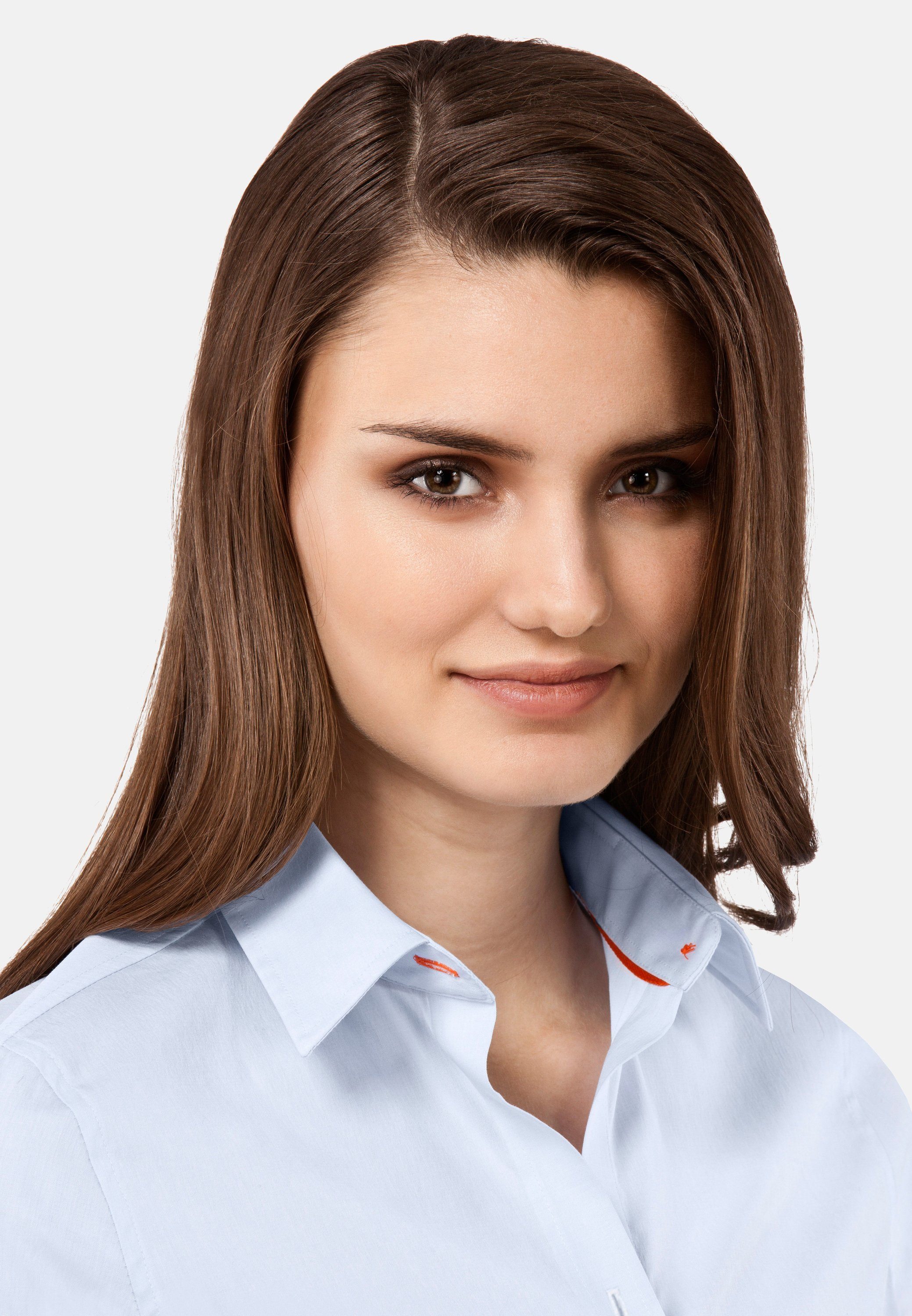 Vincenzo Boretti Klassische Bluse tailliert stretch