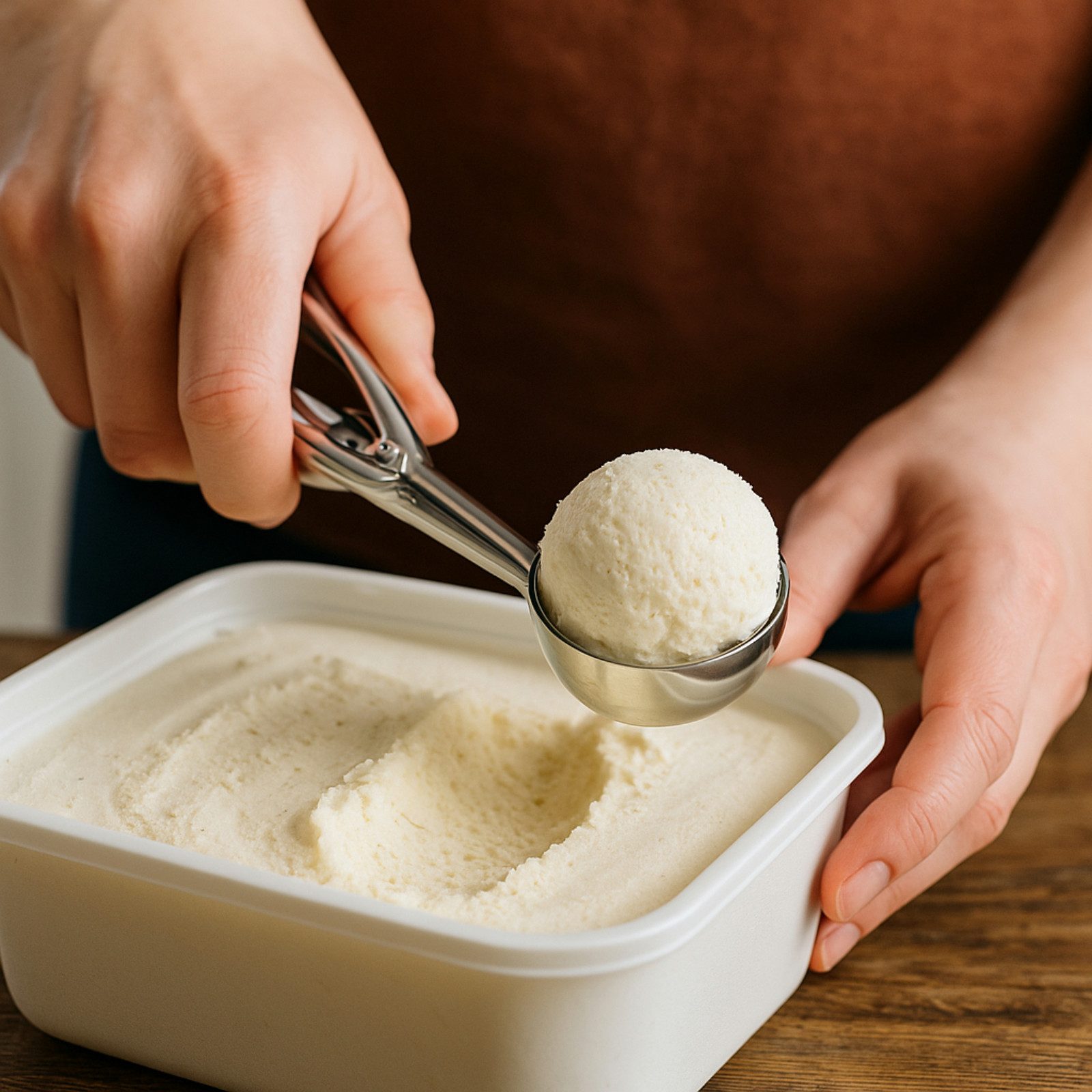 Koopman Eisportionierer Edelstahl 22 cm Kugelformer Eiskugeln, Ø 5cm, Edelstahl, Hebelmechanismus, Gastronomie, Eiskugelportionierer