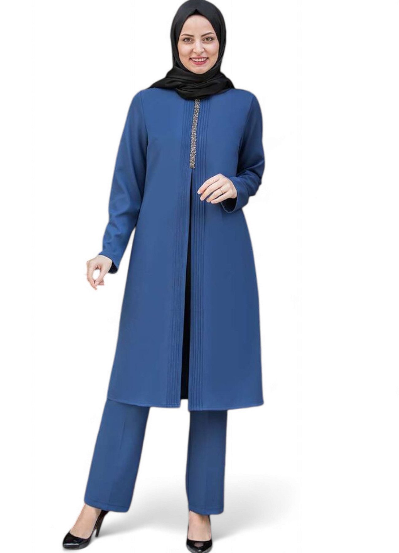 fashionshowcase Anzug Damen Zweiteiler - Gerippte günstig online kaufen