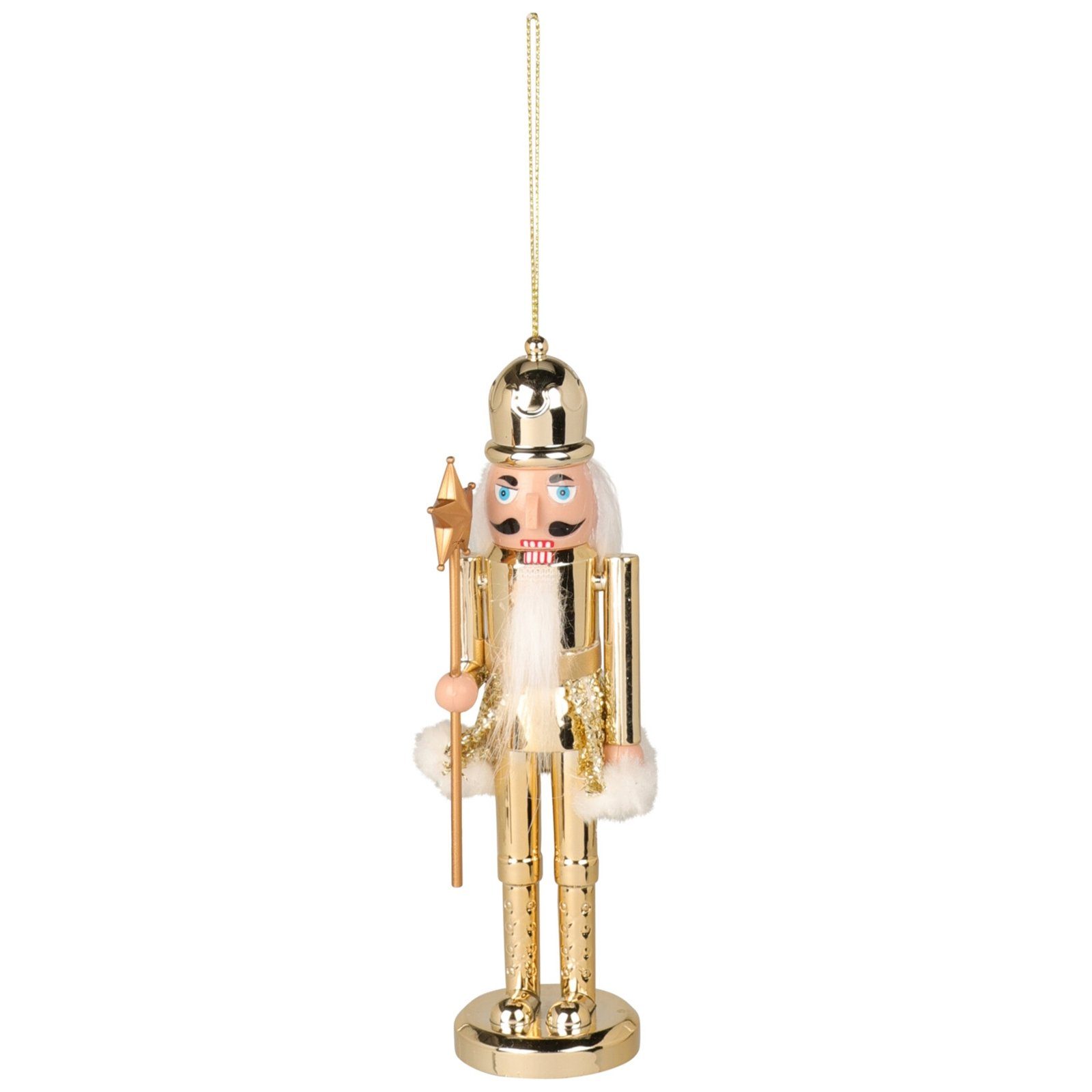 HTI-Living Weihnachtsfigur Hängedeko Nussknacker Gold (Stück, 1 St., 1 Hängeko-Nussknacker)