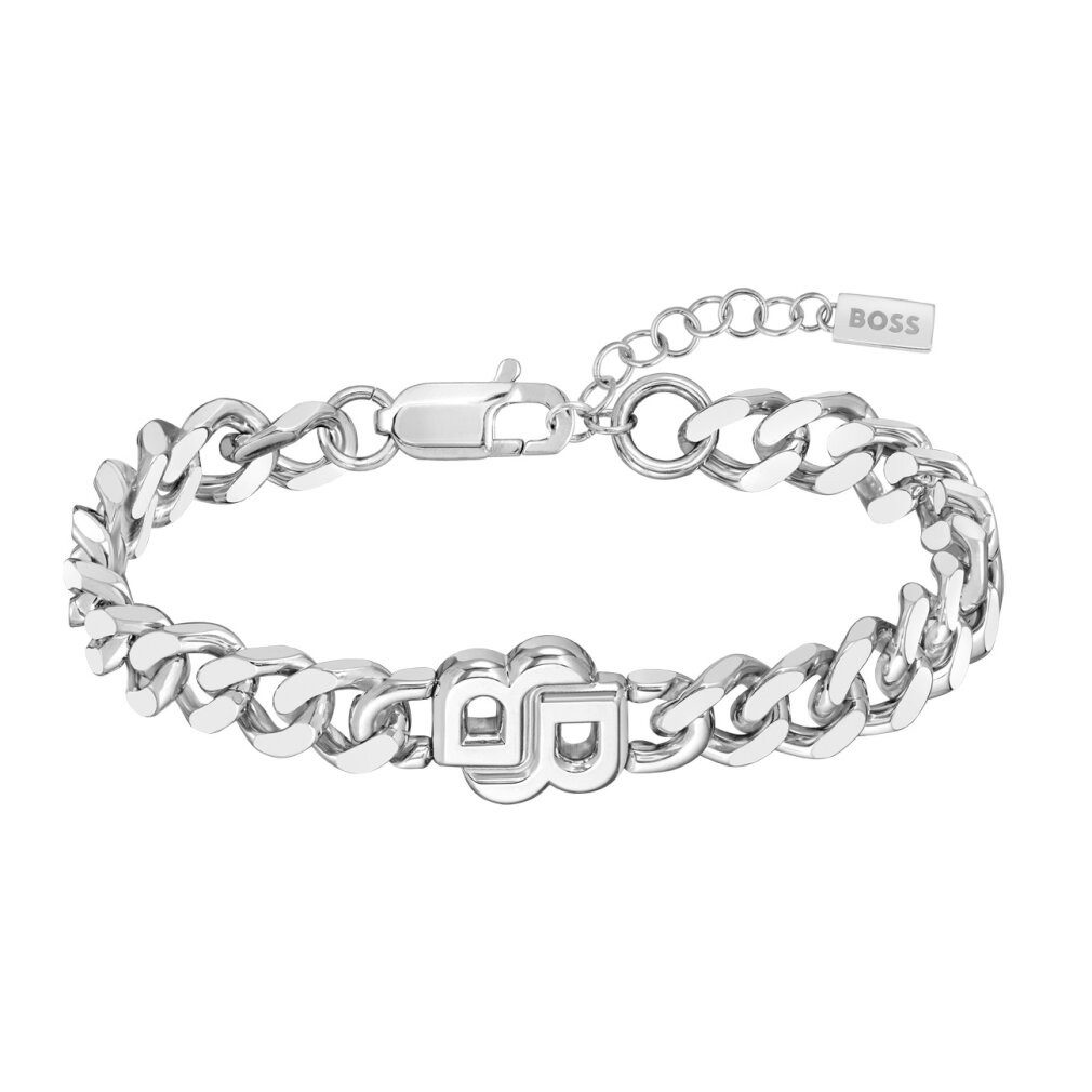 BOSS Armband Stilvolles Stahlarmband Double B 1580621