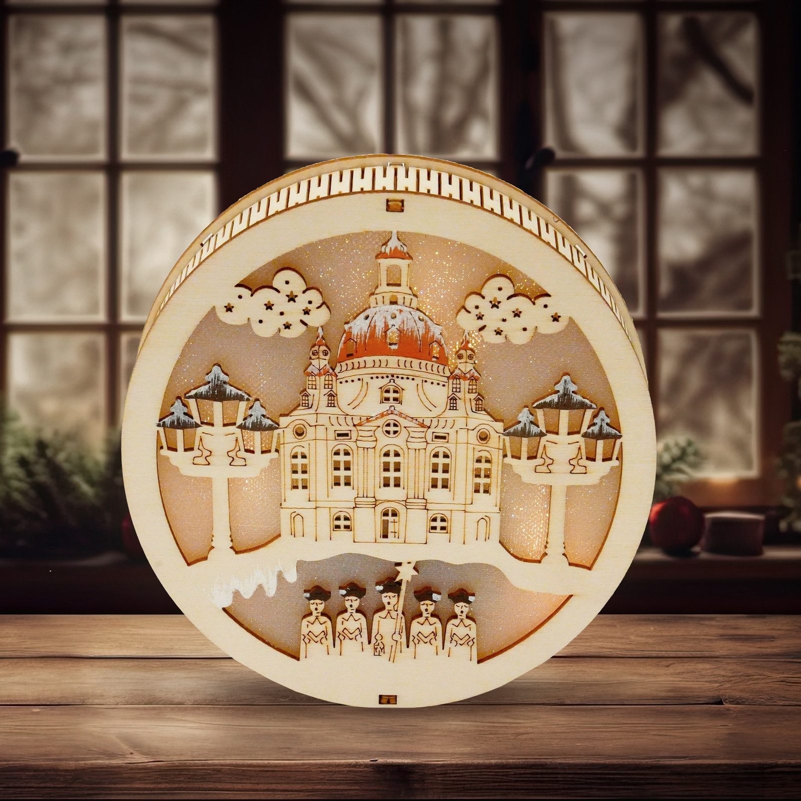 HTI-Living Schwibbogen LED Weihnachtsdeko Dresden Frauenkirche (1-tlg), Leu günstig online kaufen