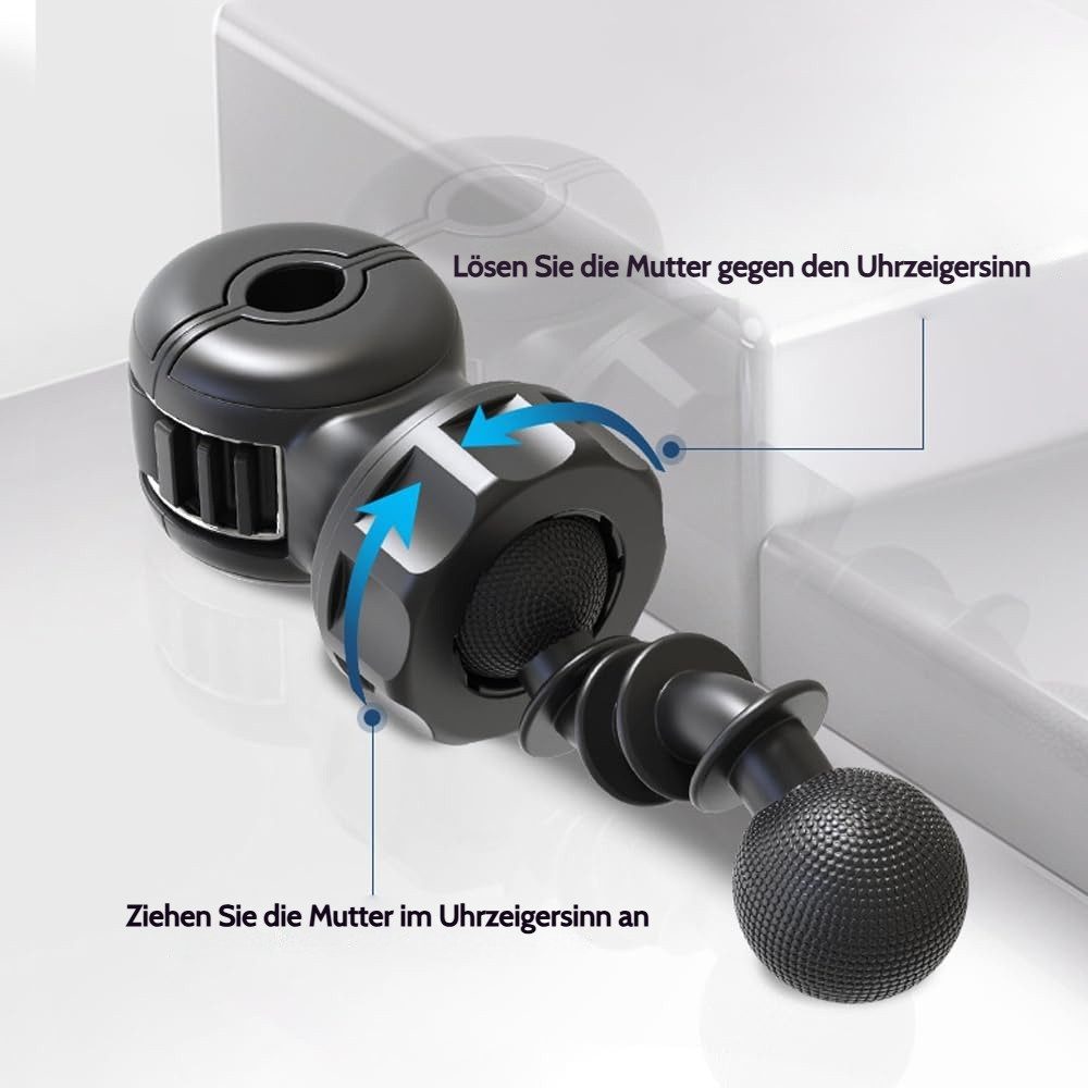 VIVIHEYDAY Handventilator Auto Ventilator 12V/24V, Doppelter Kopf Ventilatoren für den Rücksitz, Passagier, 360° Drehbarer Zigarettenanzünder Ventilator