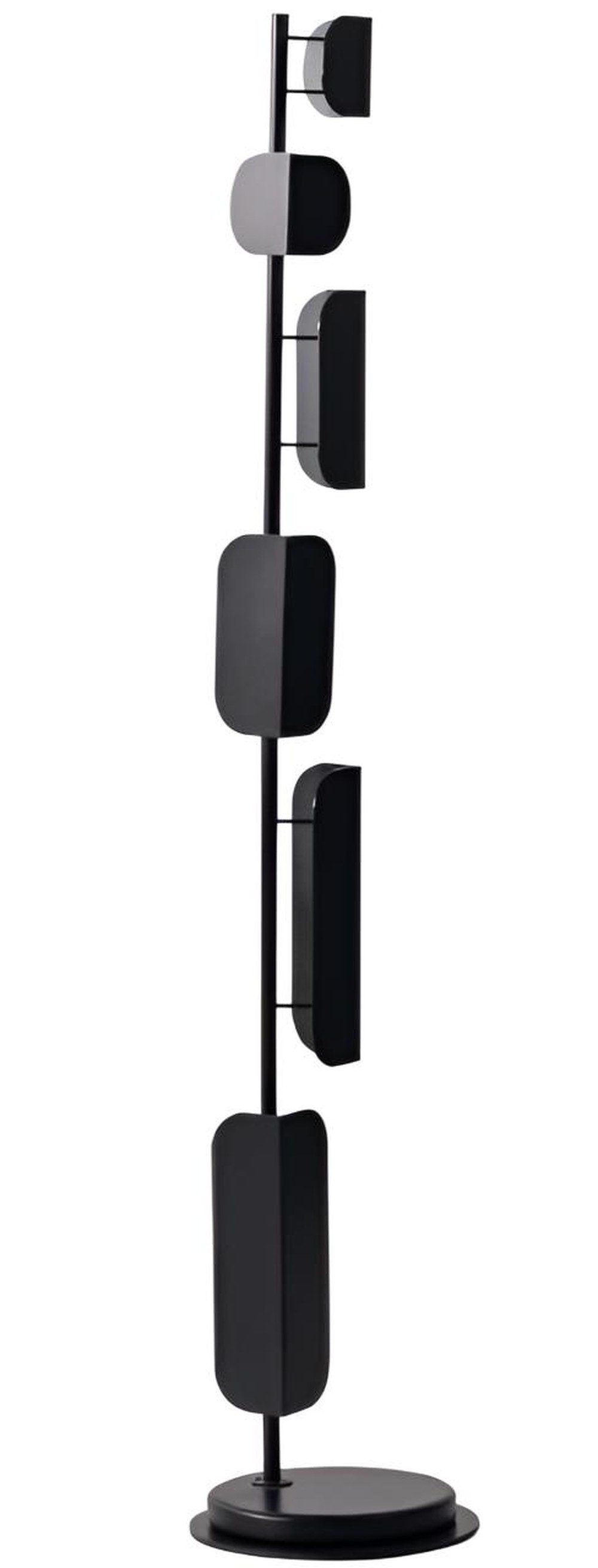 JVmoebel Stehlampe Schwarze Stehlampe aus Metall mit elegantem Design von JVMoebel, Ohne Leuchtmittel, Tageslichtweiß, Warmweiß, Kaltweiß, Made in Europa
